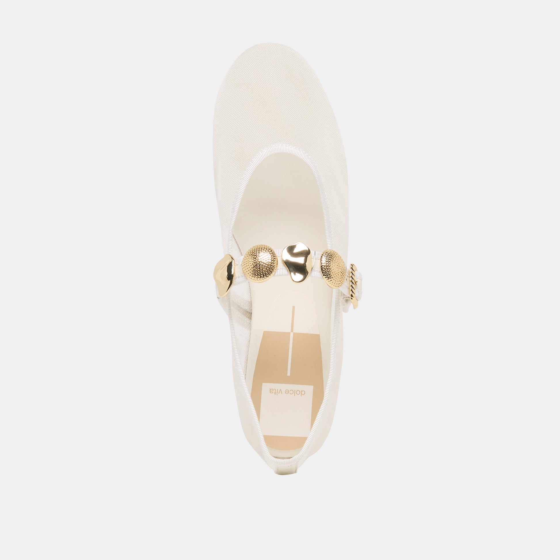 Relan Mesh White Mesh Ballet Flats Dolce Vita Discount