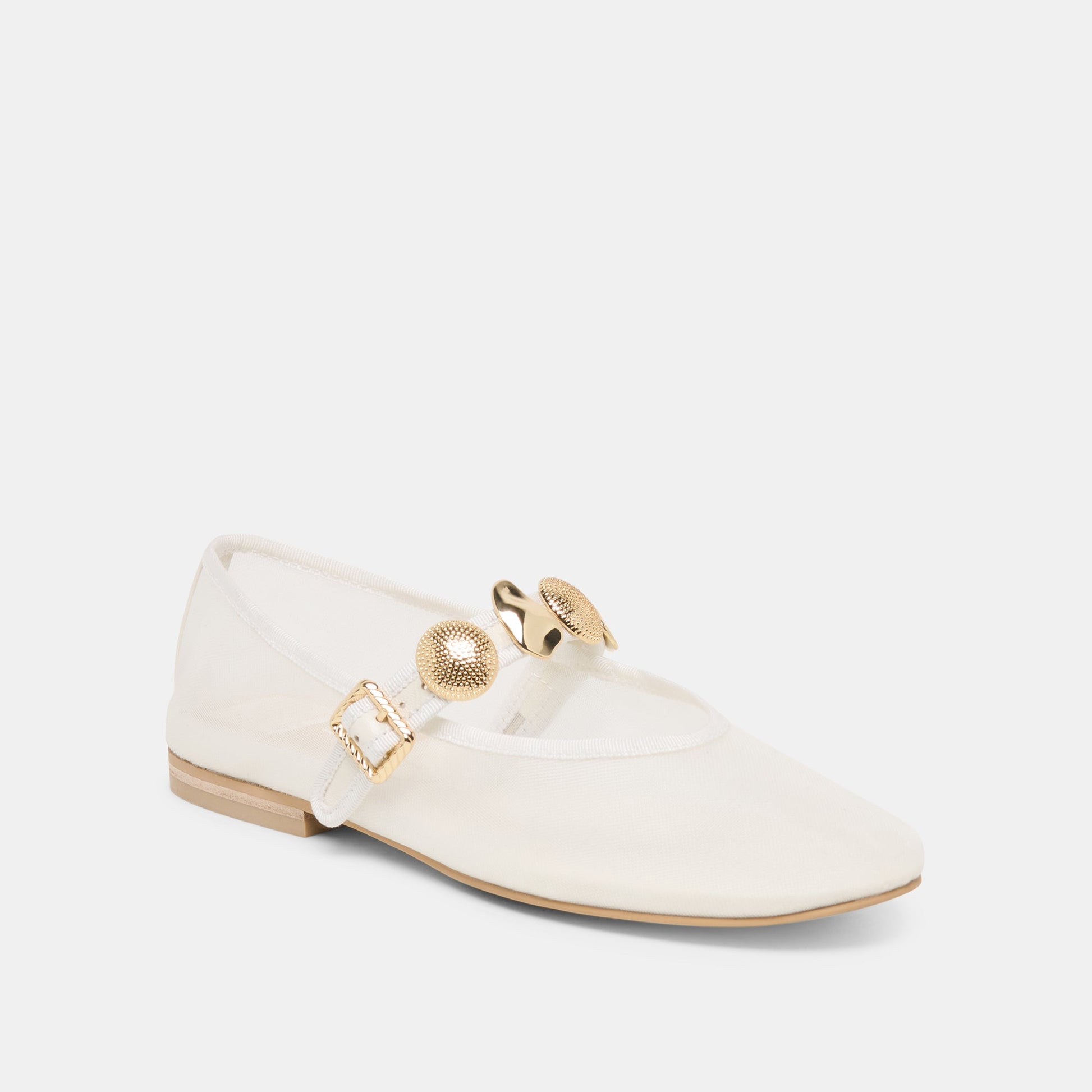 Relan Mesh White Mesh Ballet Flats Dolce Vita Discount