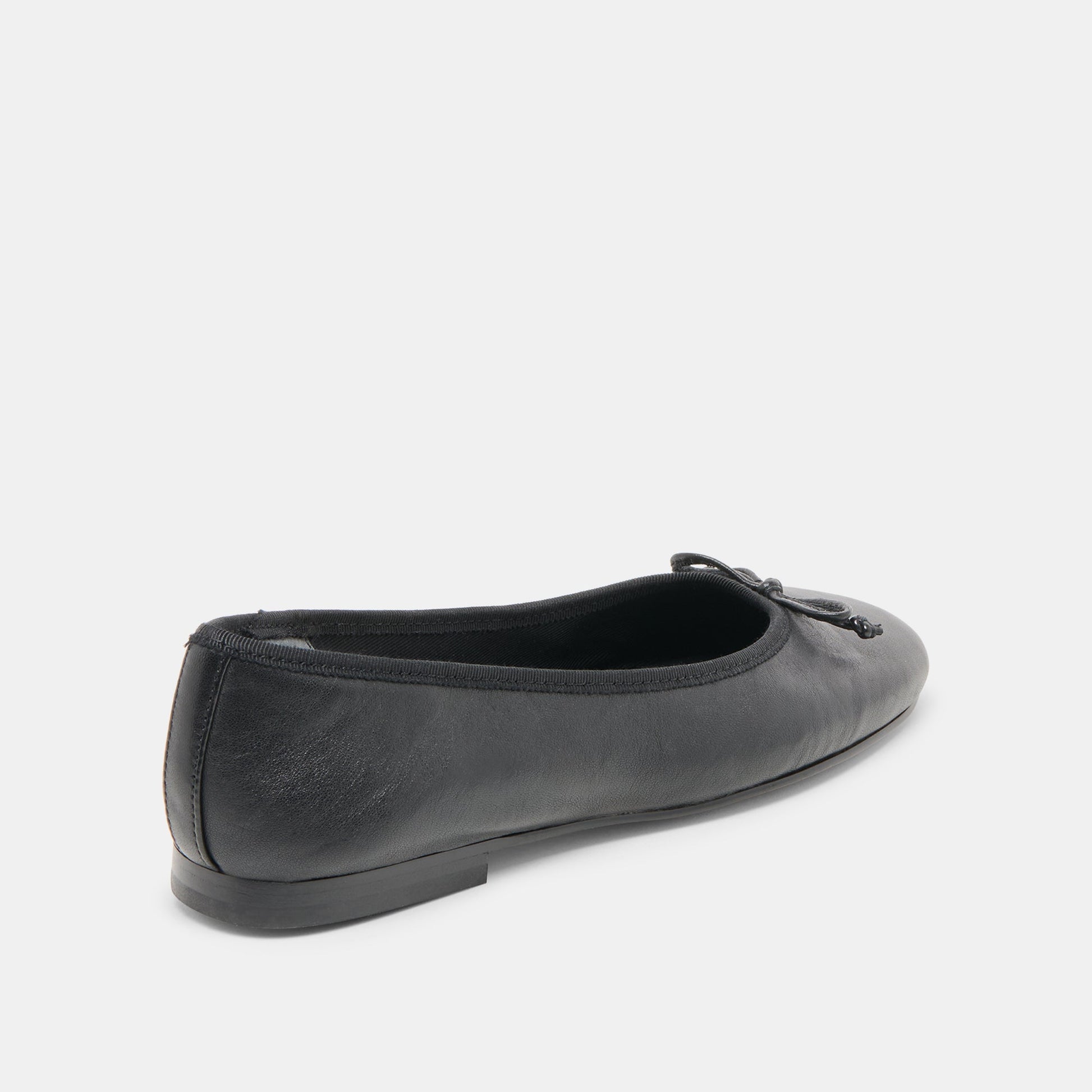 Ritla Wide Black Leather Ballet Flats Dolce Vita Sale