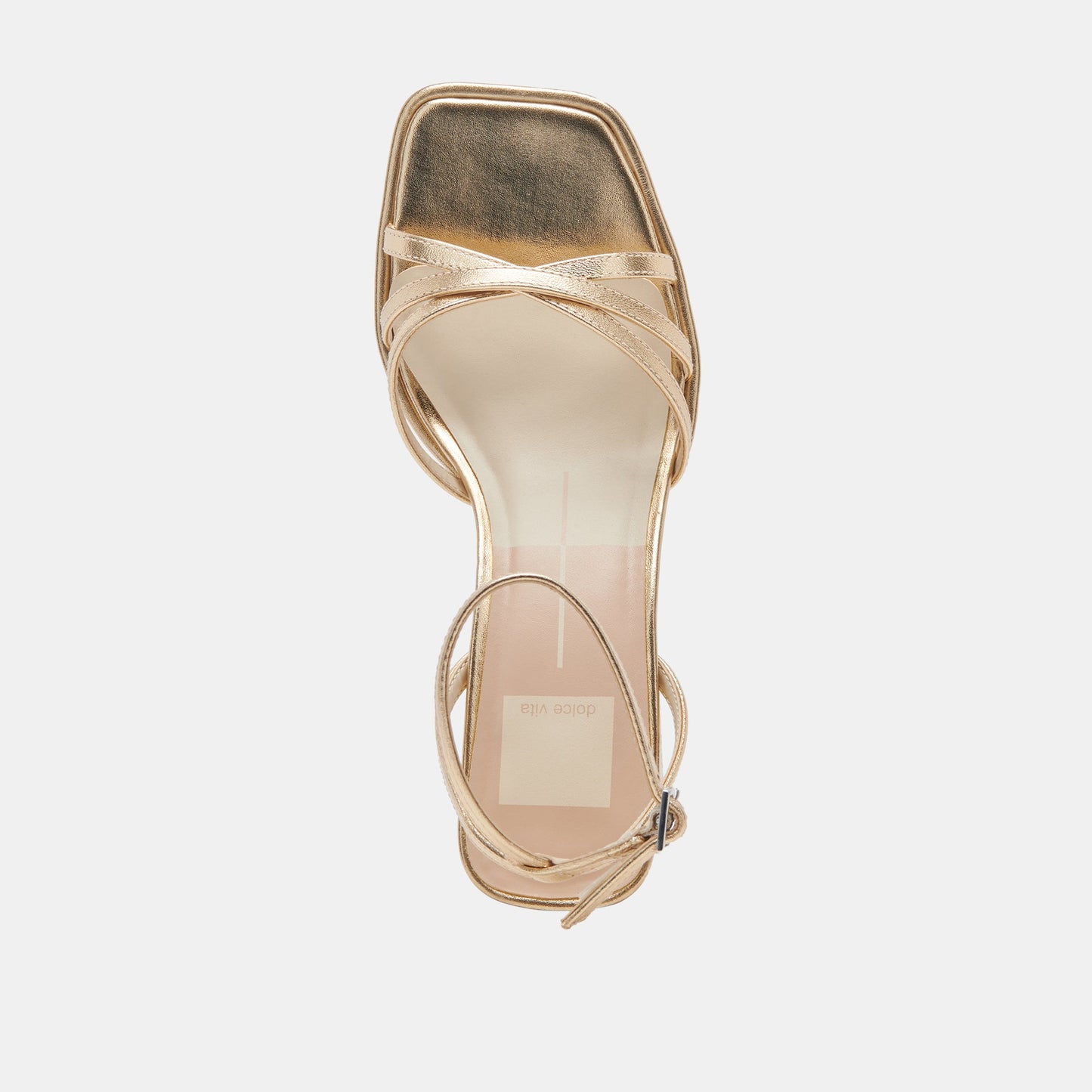 Manji Wide Light Gold Metallic Leather Heels Dolce Vita Outlet