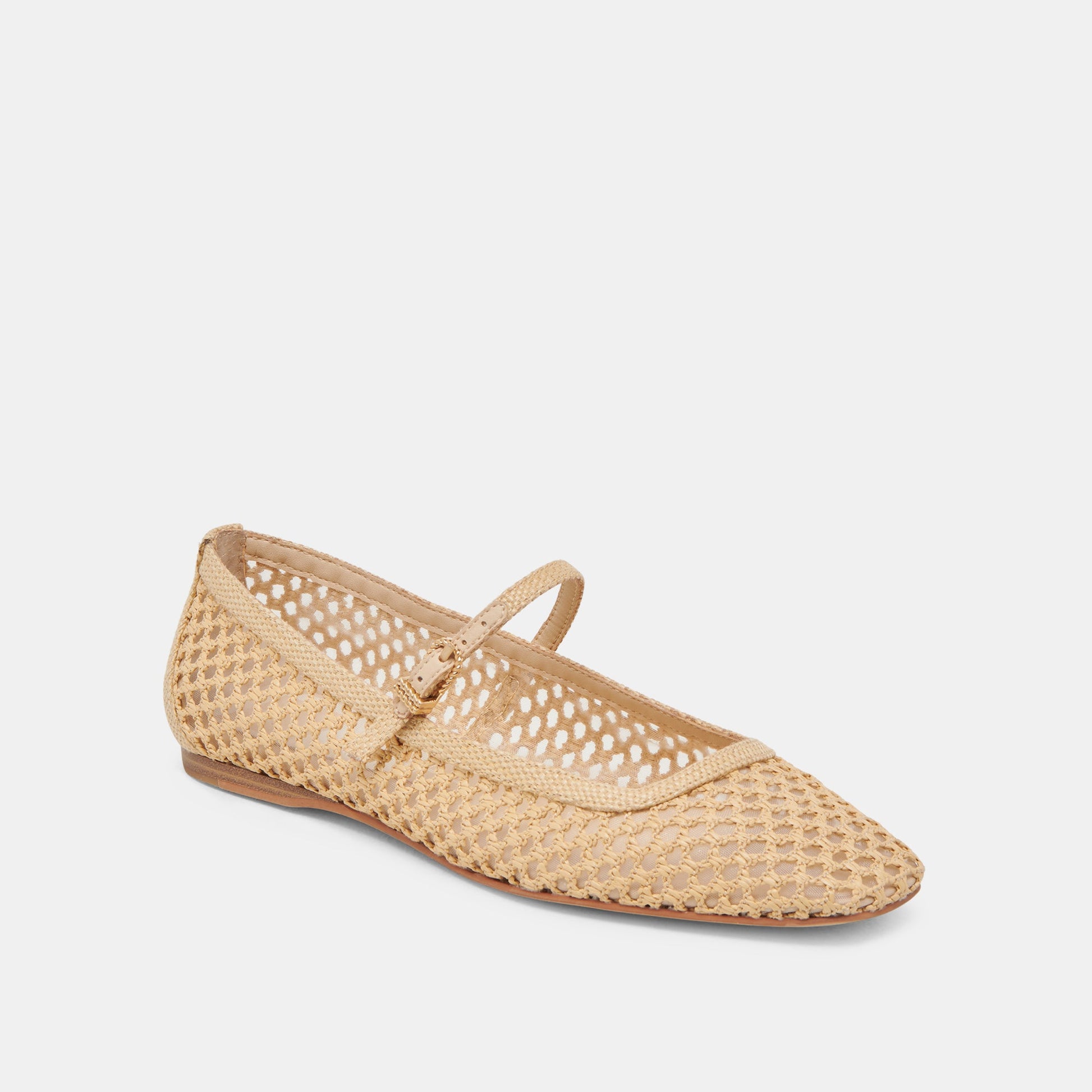 REYES WIDE BALLET FLATS LT NATURAL WOVEN RAFFIA
 – Dolce Vita Dolce Vita On sale