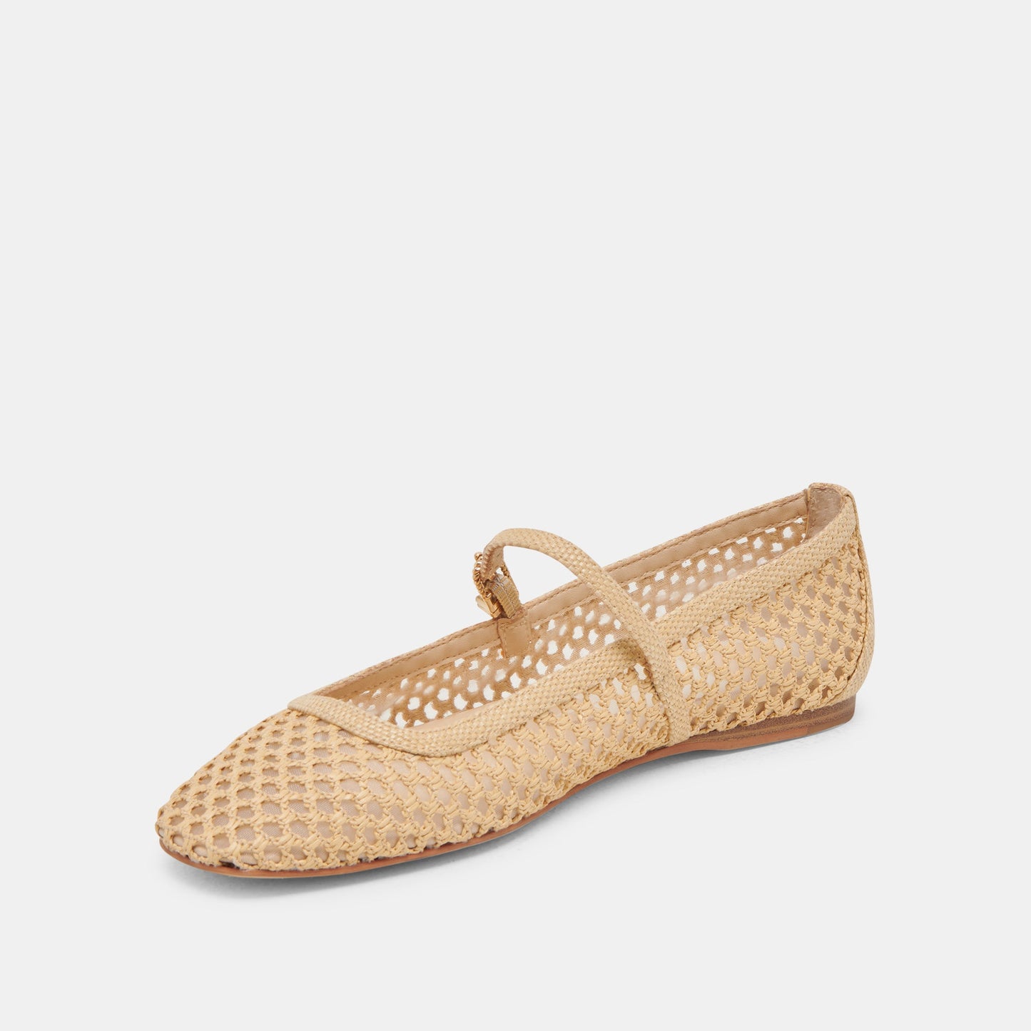 REYES WIDE BALLET FLATS LT NATURAL WOVEN RAFFIA
 – Dolce Vita Dolce Vita On sale