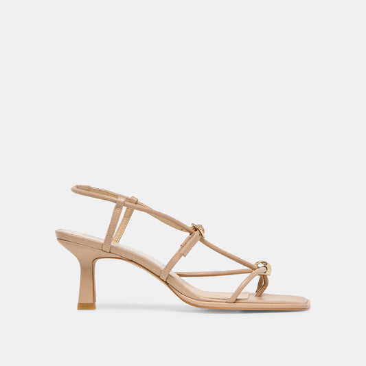 Manji Wide Light Tan Leather Heels Dolce Vita us