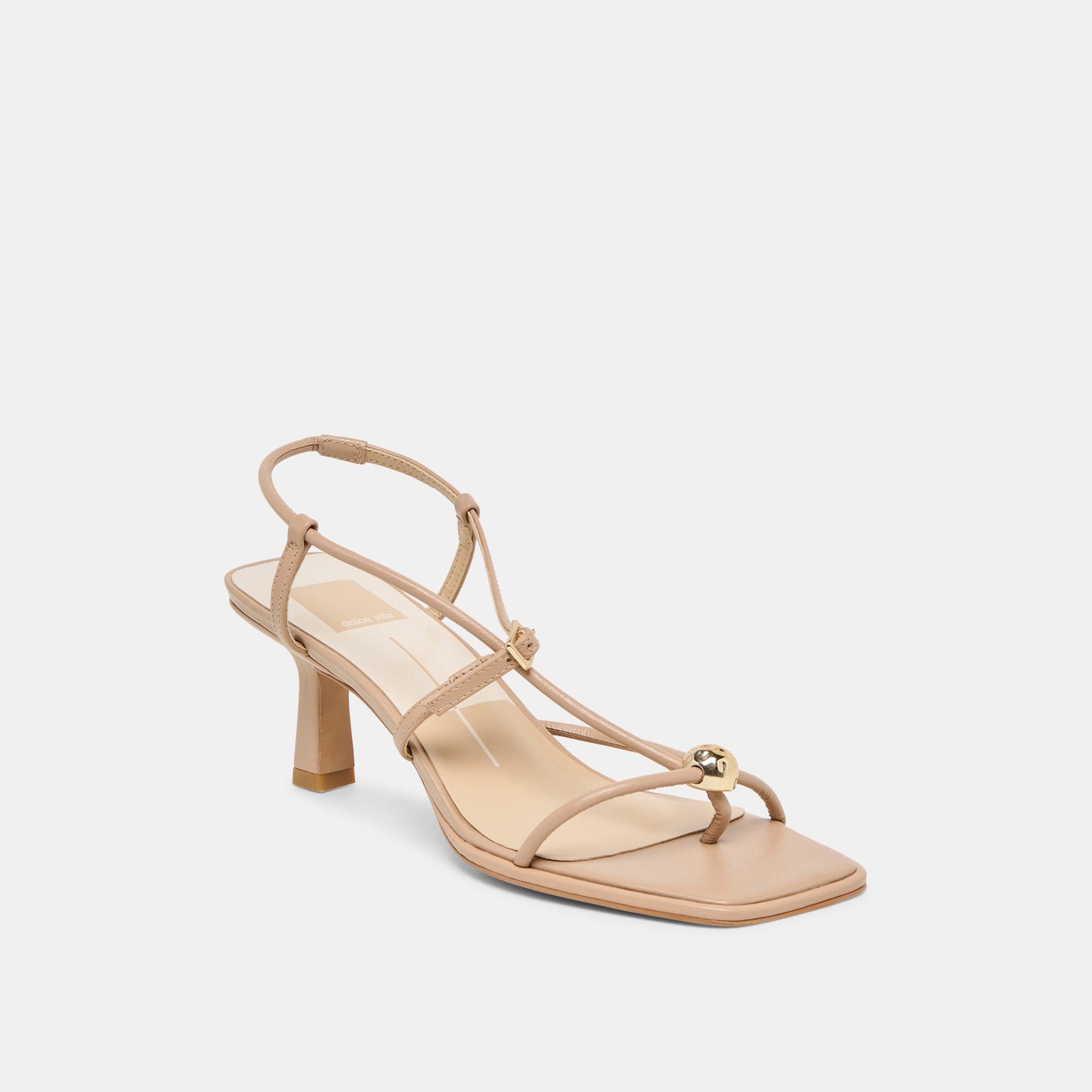 Manji Wide Light Tan Leather Heels Dolce Vita us