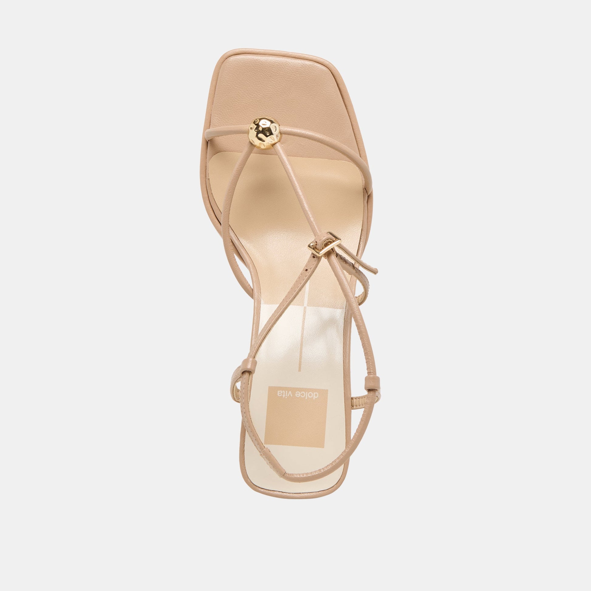 Manji Wide Light Tan Leather Heels Dolce Vita us