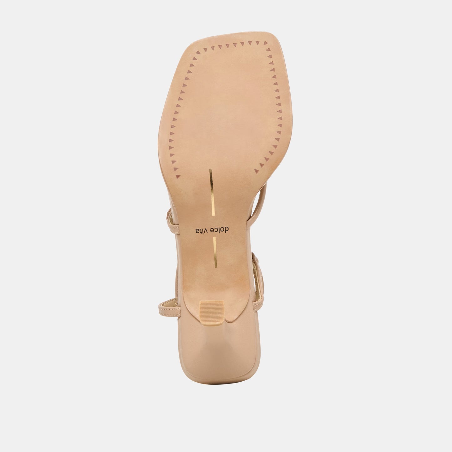 Manji Wide Light Tan Leather Heels Dolce Vita us