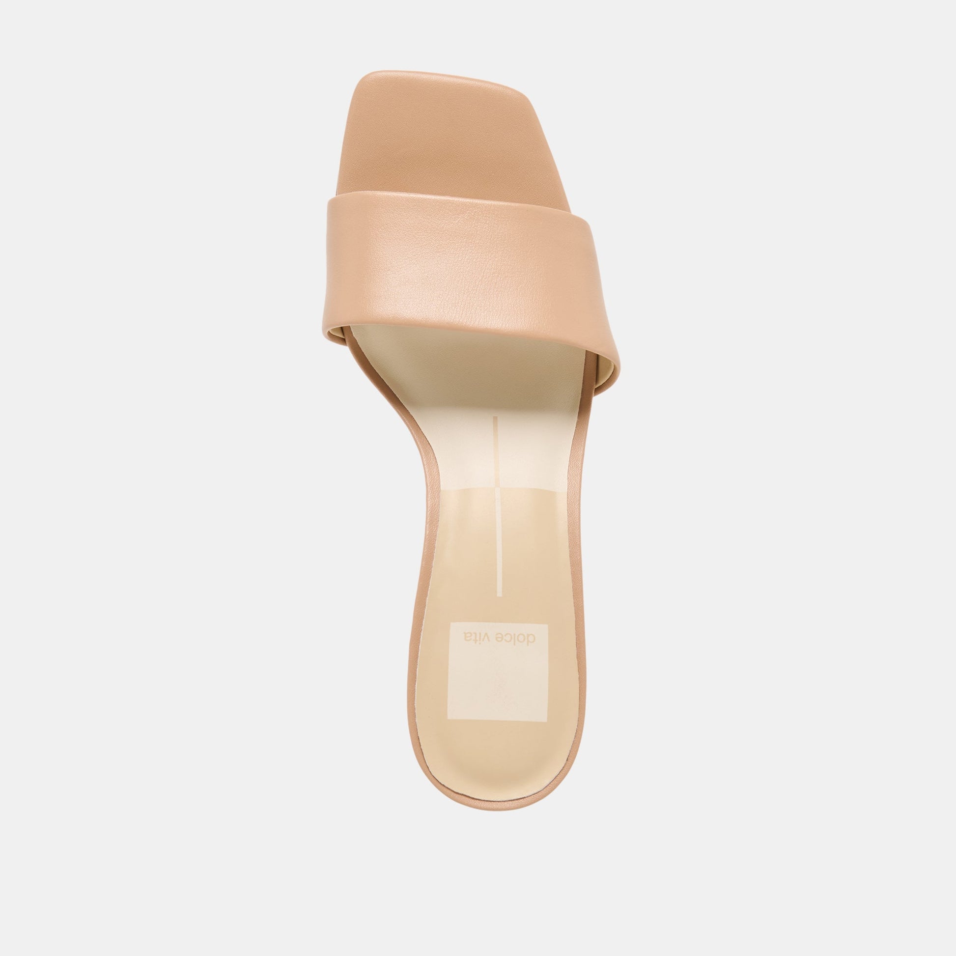 Rexa Wide Light Tan Leather Heels Dolce Vita Sale