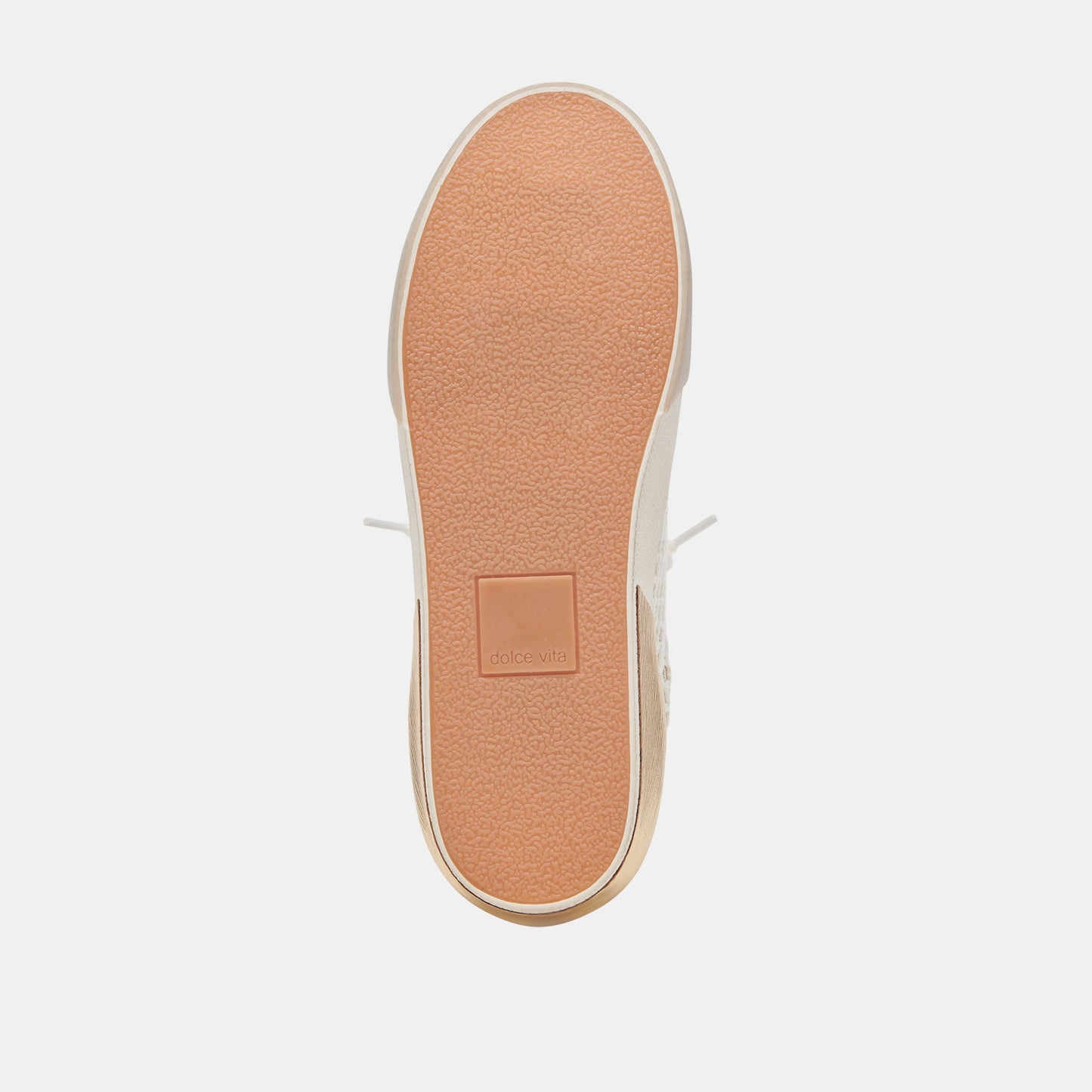 Zina Bone Gold Woven Wide Sneakers Dolce Vita Outlet