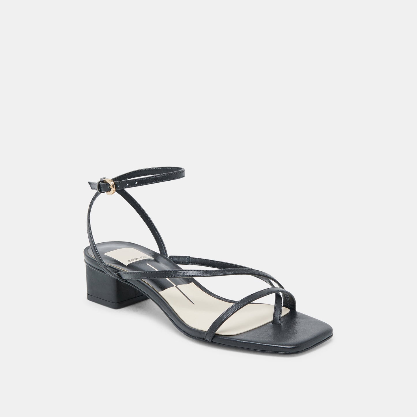 Karlos Wide Black Leather Sandals Dolce Vita On sale
