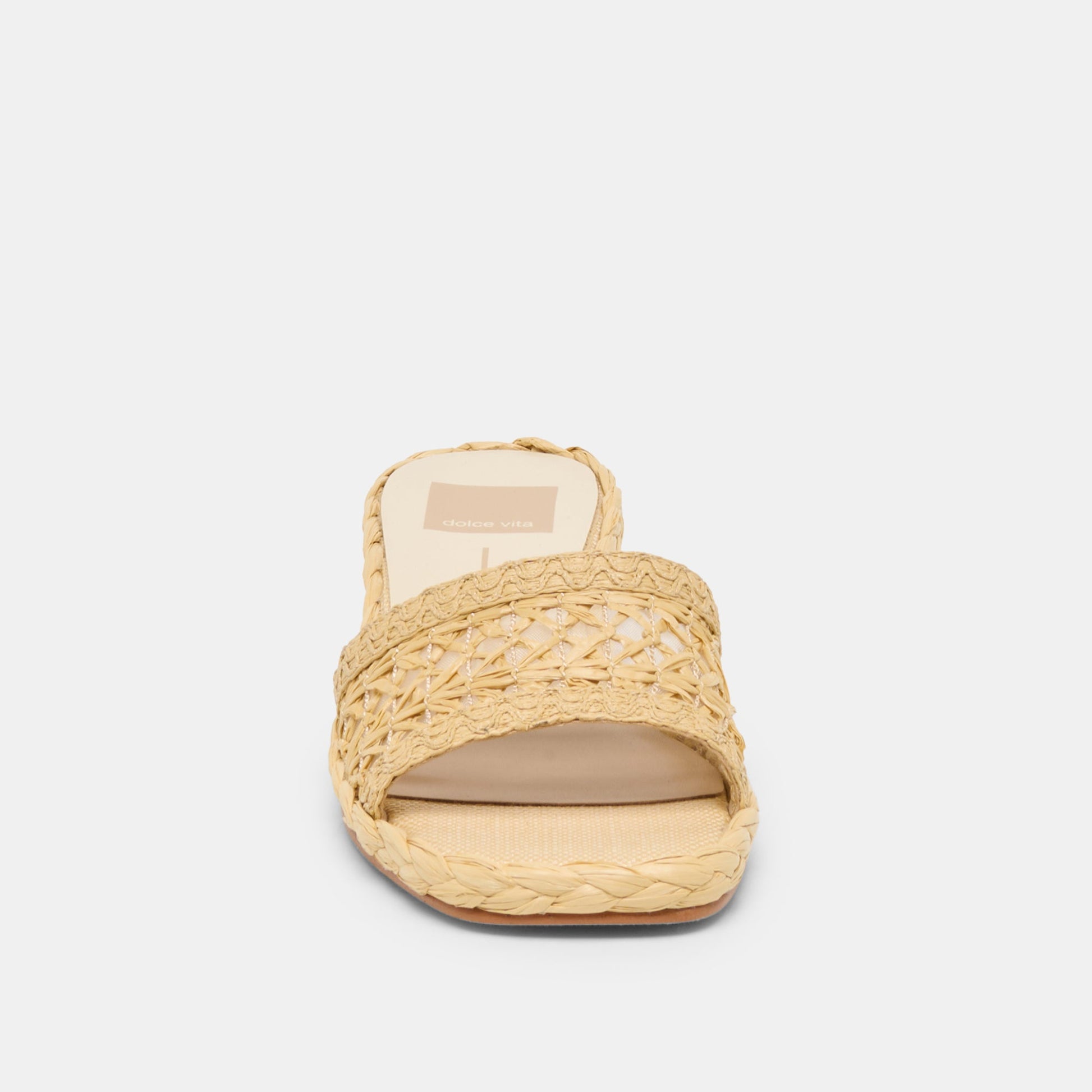 Dixi Wide Lt Natural Cross Hatch Raffia Sandals Dolce Vita Online