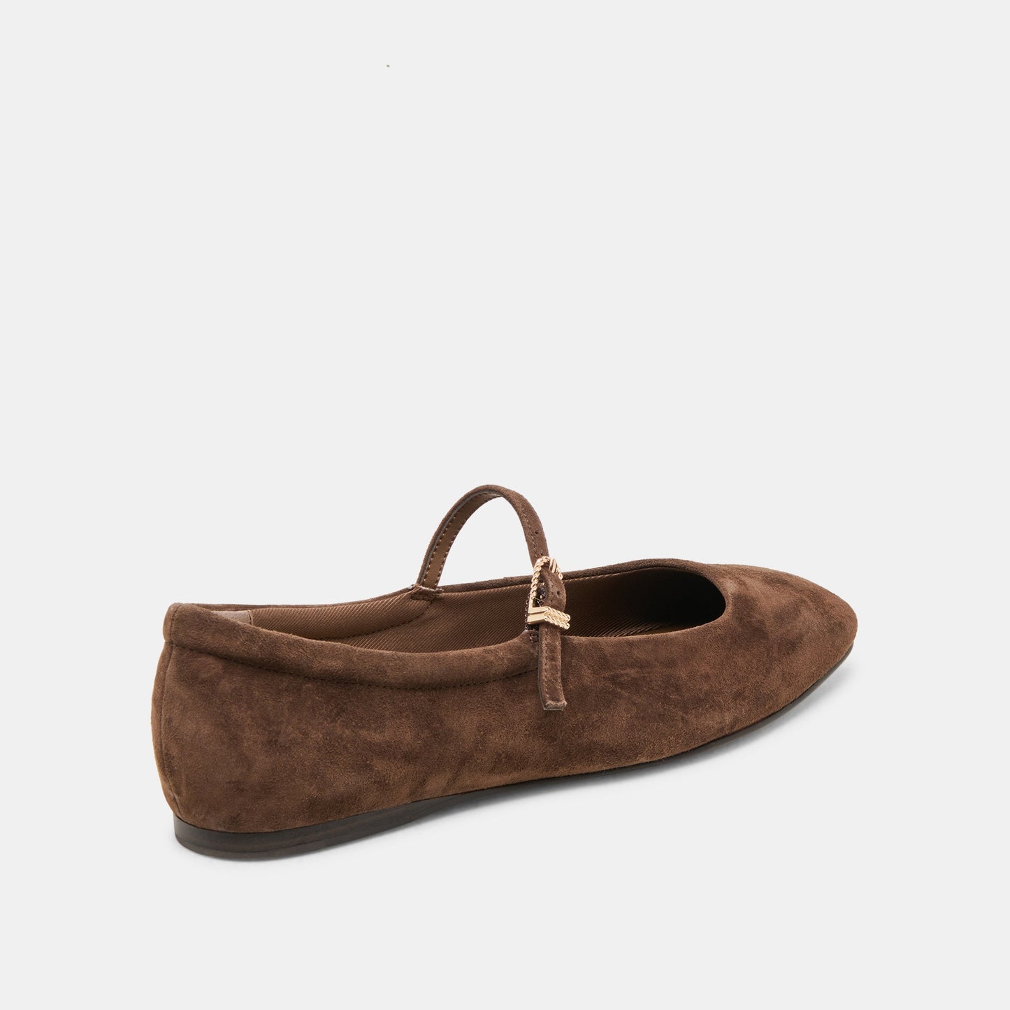 Reyes Wide Dk Brown Suede Ballet Flats Dolce Vita Sale