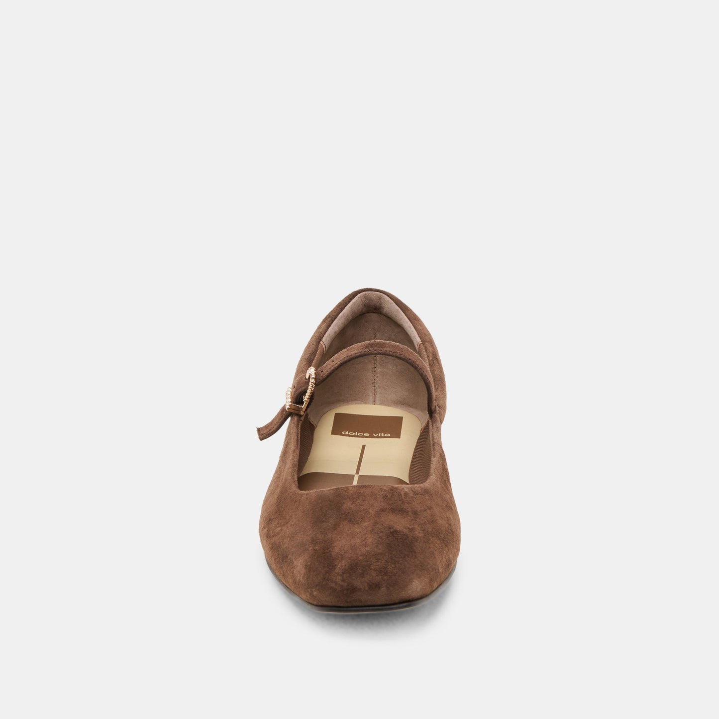 Reyes Wide Dk Brown Suede Ballet Flats Dolce Vita Sale