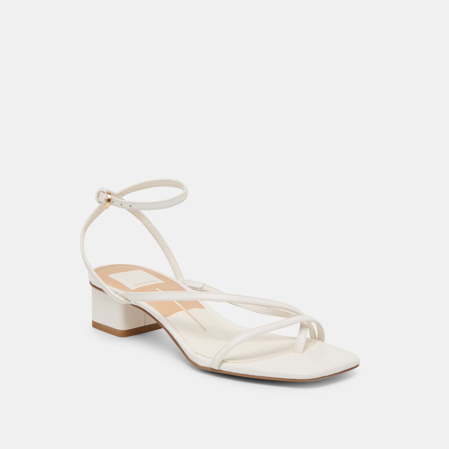 Karlos Wide True White Leather Sandals Dolce Vita On sale