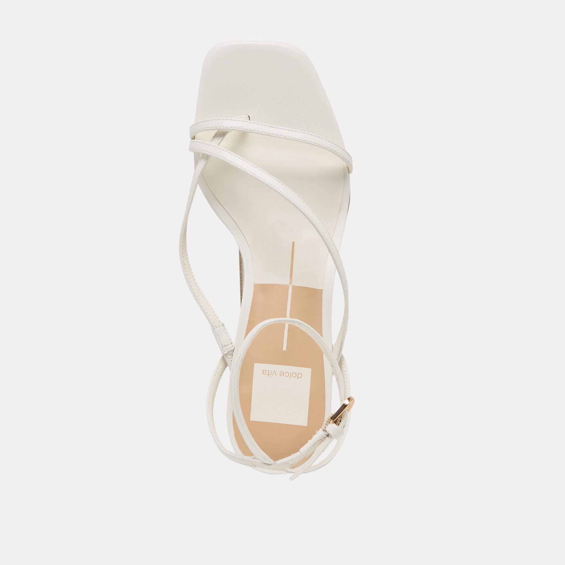 Karlos Wide True White Leather Sandals Dolce Vita On sale