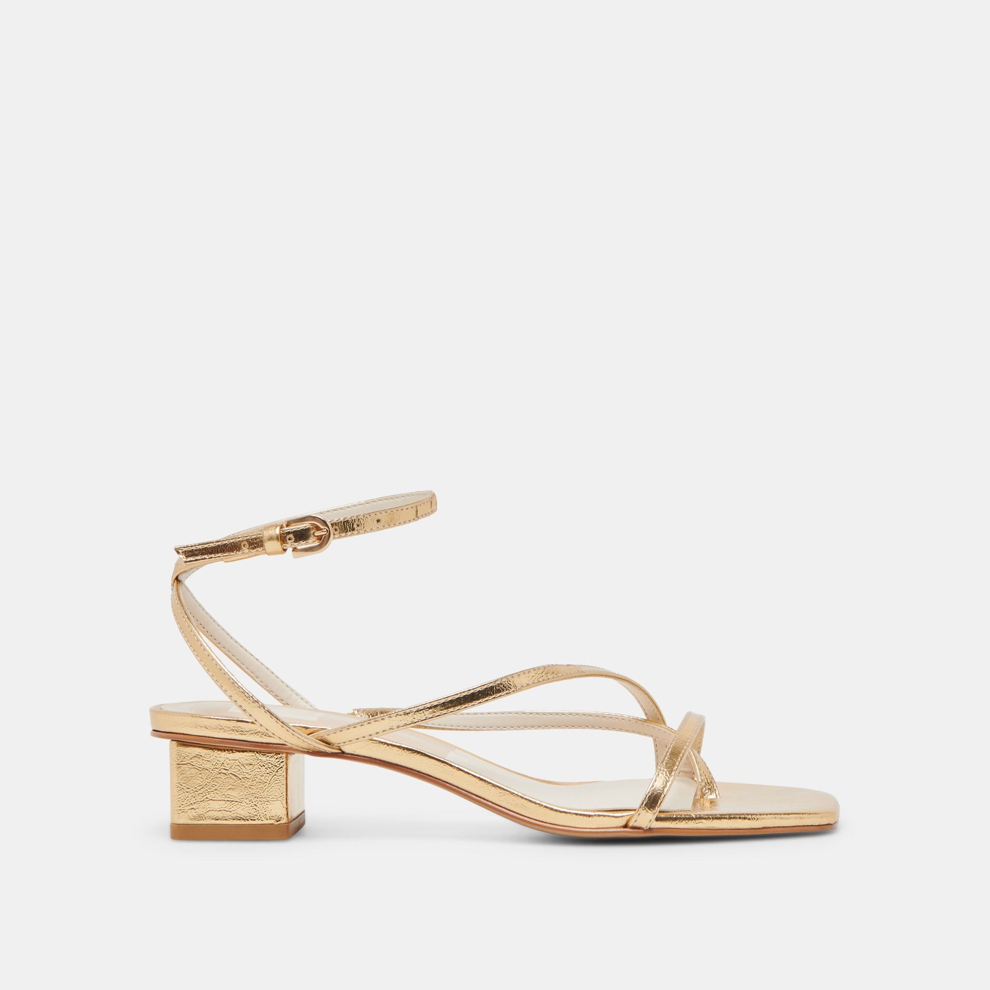 Karlos Wide Gold Metallic Stella Sandals Dolce Vita For sale