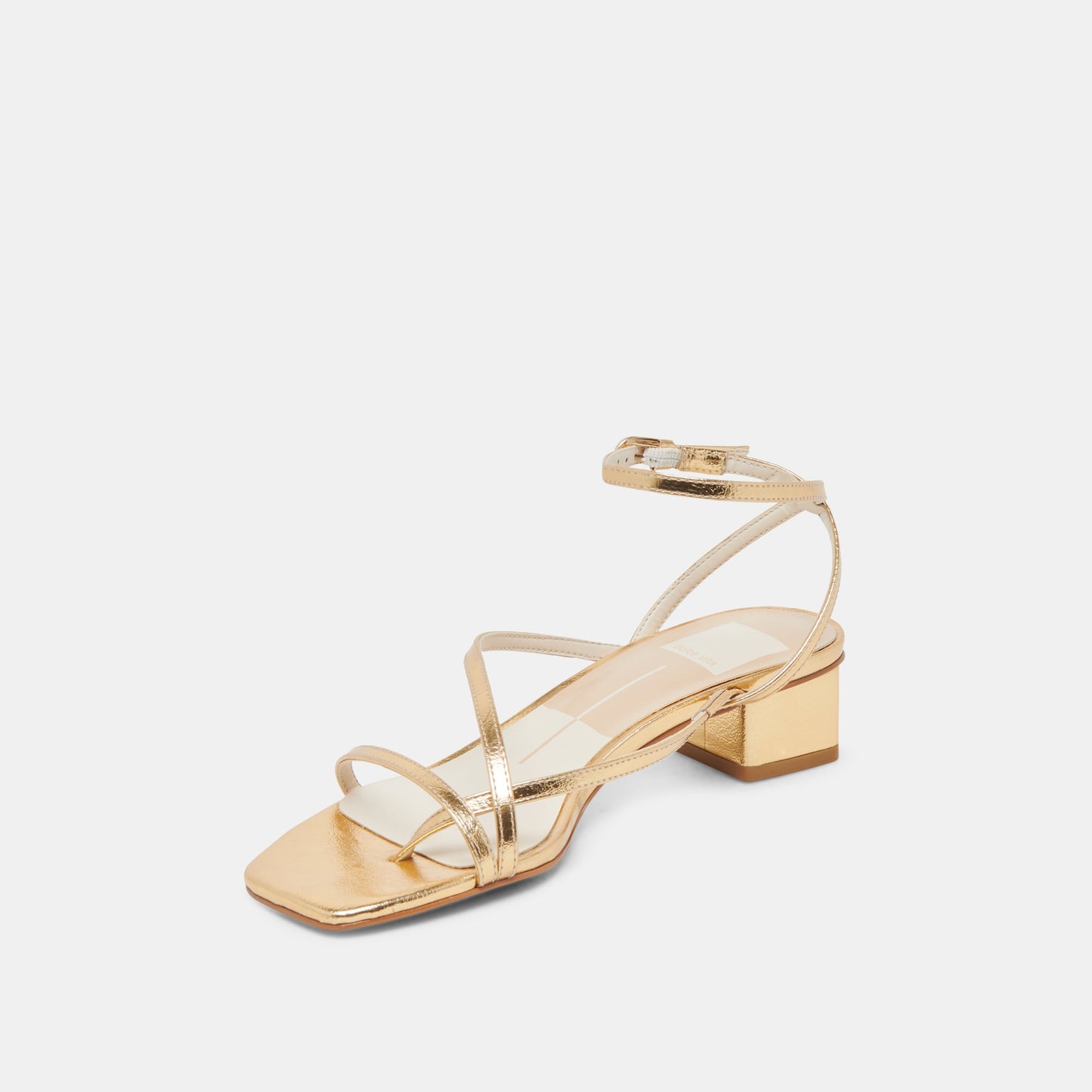 Karlos Wide Gold Metallic Stella Sandals Dolce Vita For sale