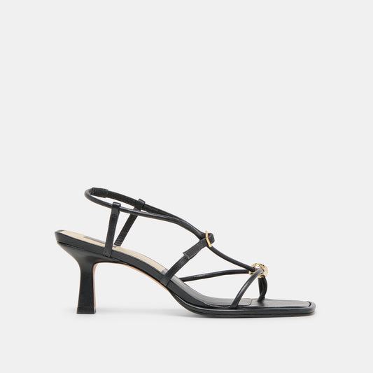 Manji Wide Black Leather Heels Dolce Vita Discount