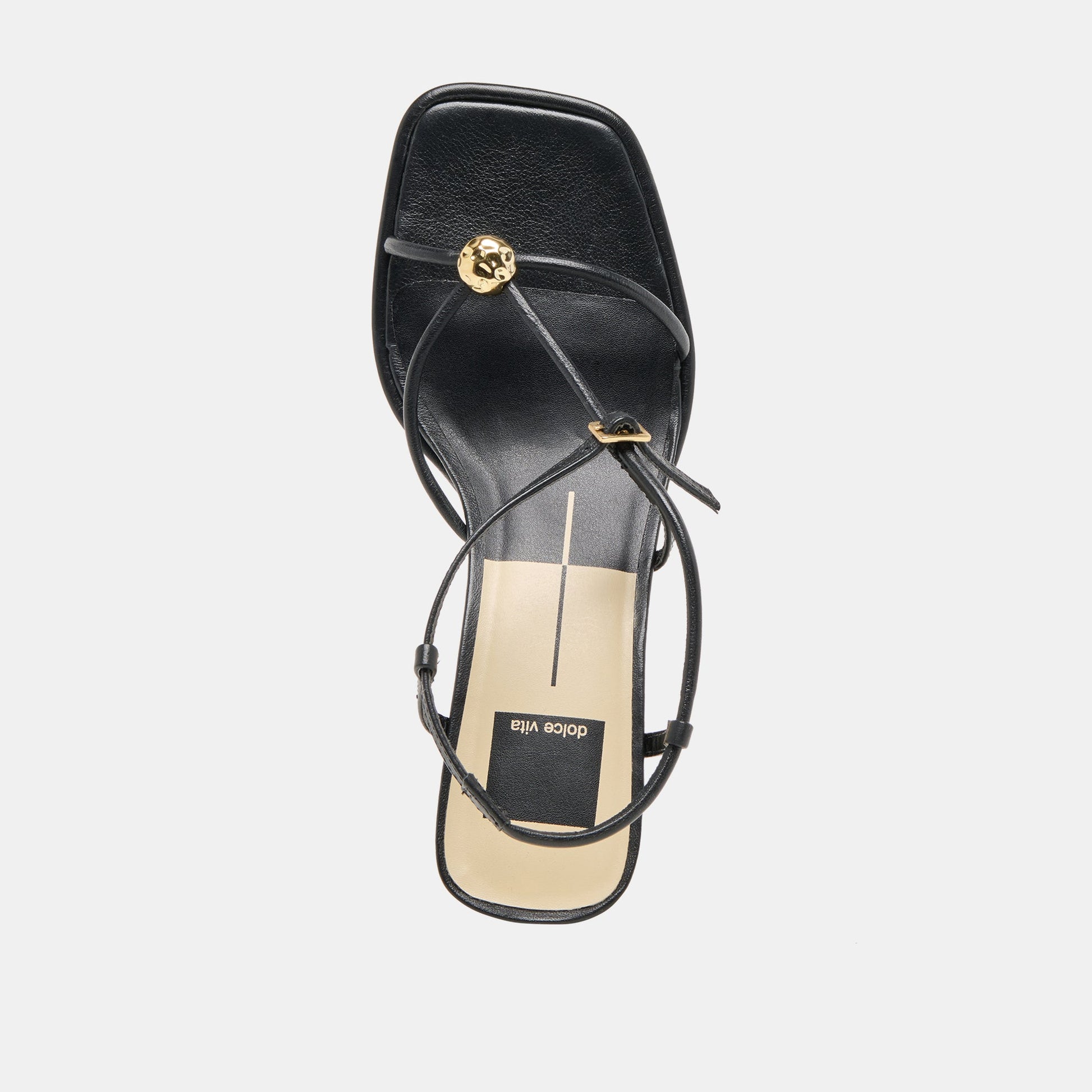 Manji Wide Black Leather Heels Dolce Vita Discount