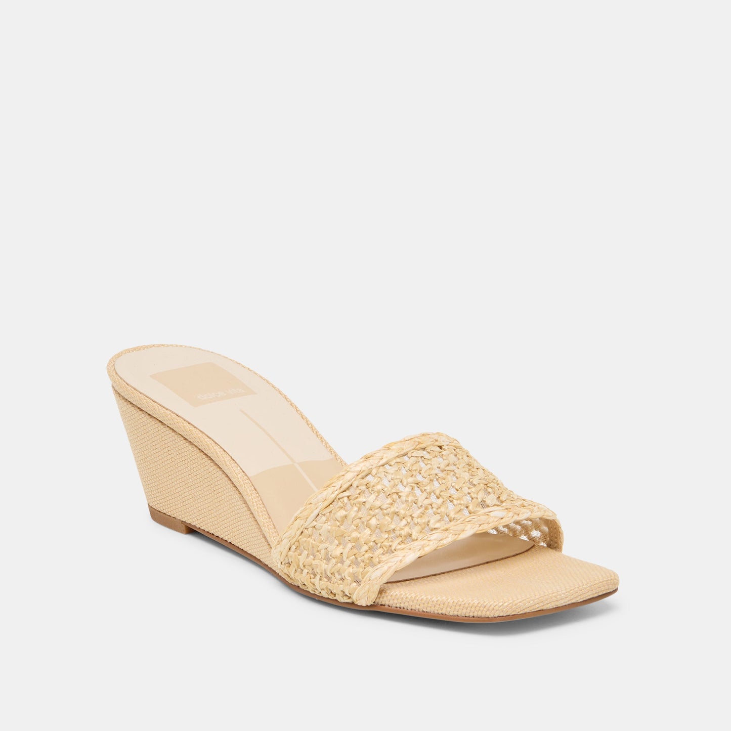 Qaily Wide Lt Natural Raffia Wedges Dolce Vita On sale