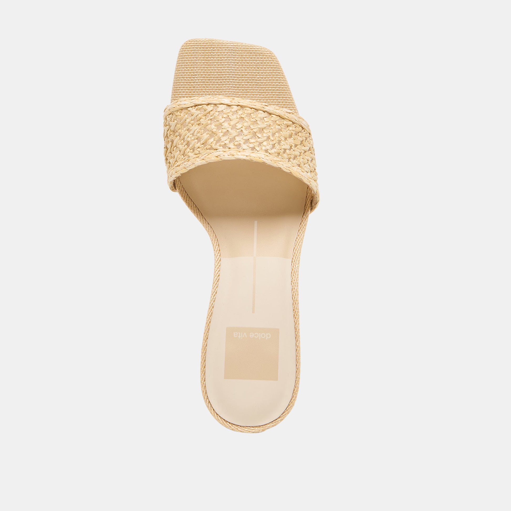 Qaily Wide Lt Natural Raffia Wedges Dolce Vita On sale