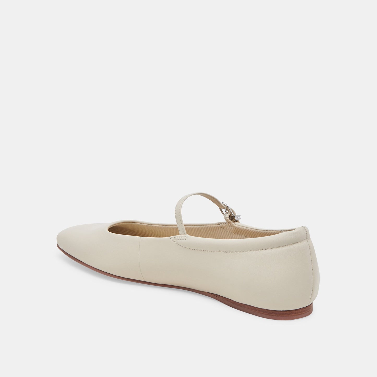 Reyes Wide Ballet Flats Ivory Leather | Ivory Ballet Flats
 – Dolce Vita Dolce Vita For sale