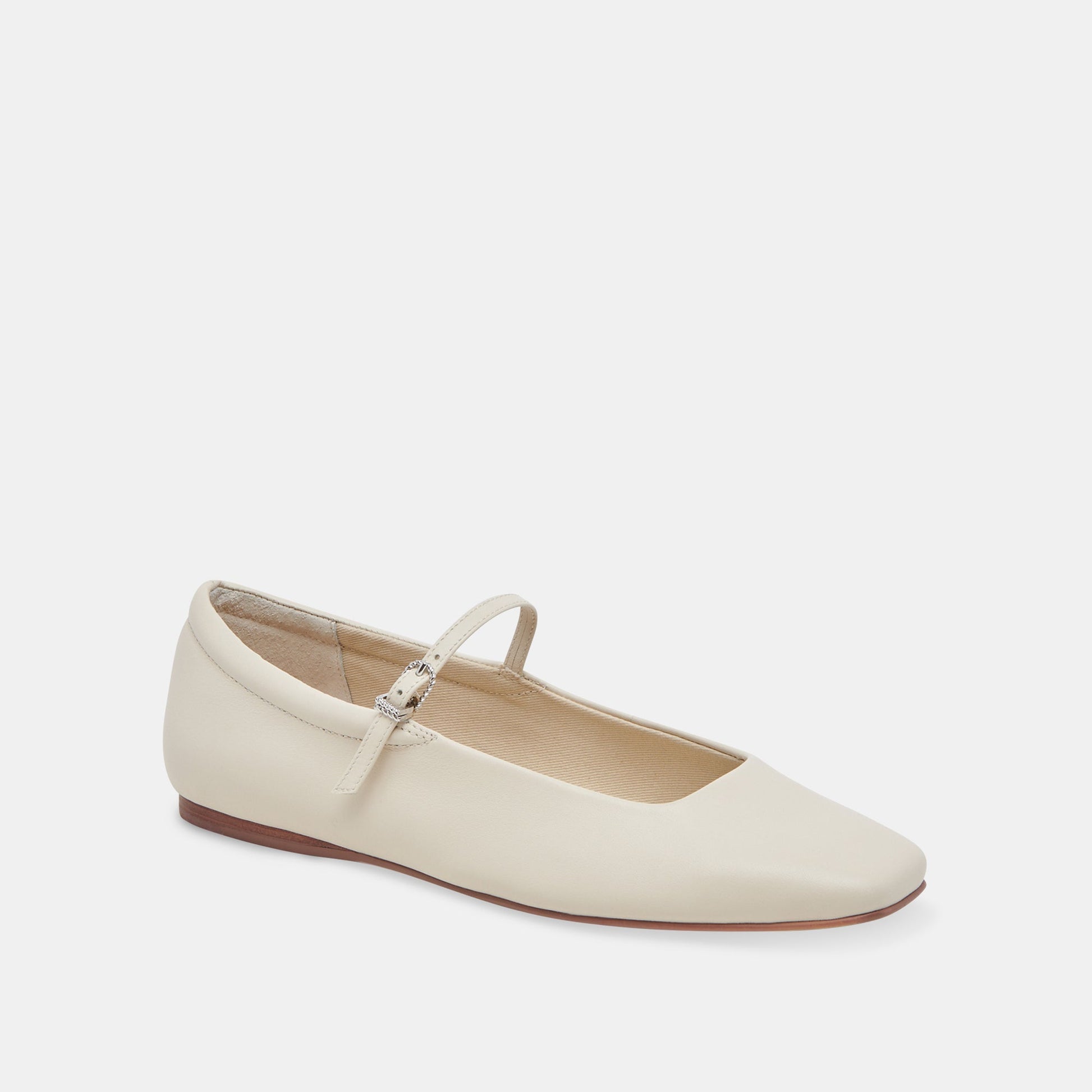 Reyes Wide Ballet Flats Ivory Leather | Ivory Ballet Flats
 – Dolce Vita Dolce Vita For sale