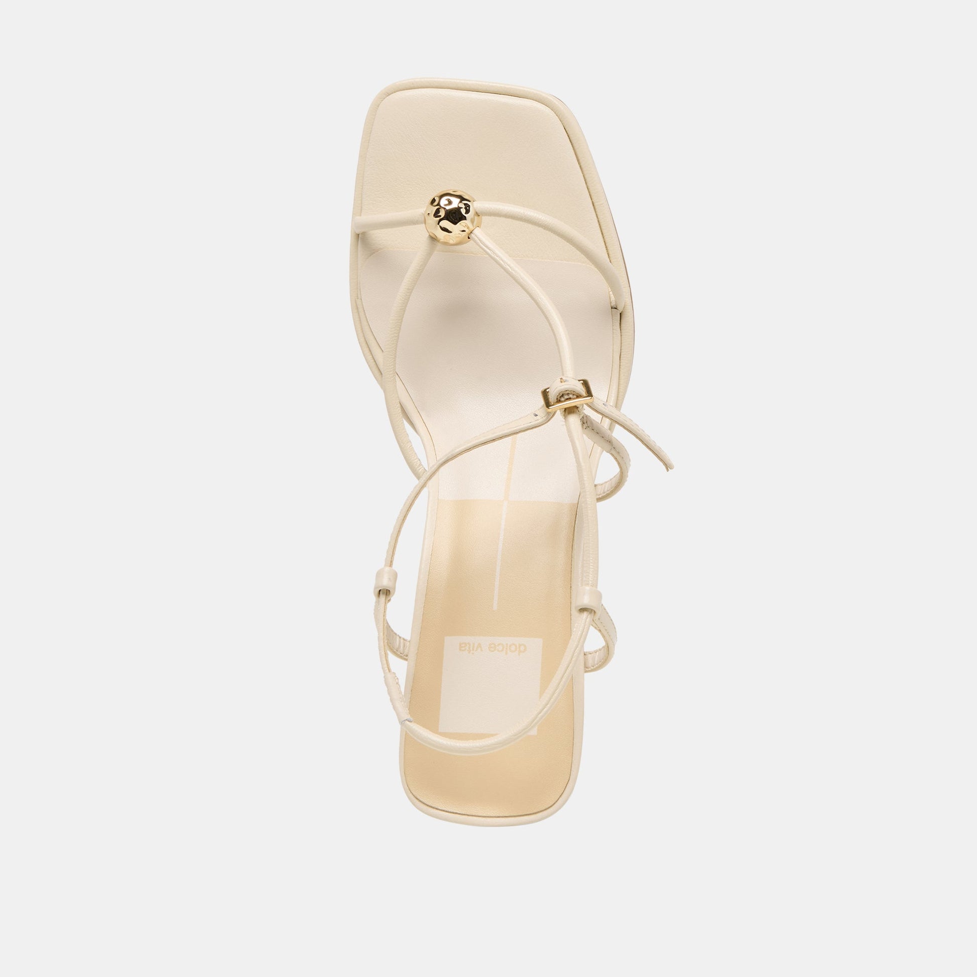 Manji Wide Creme Leather Heels Dolce Vita us