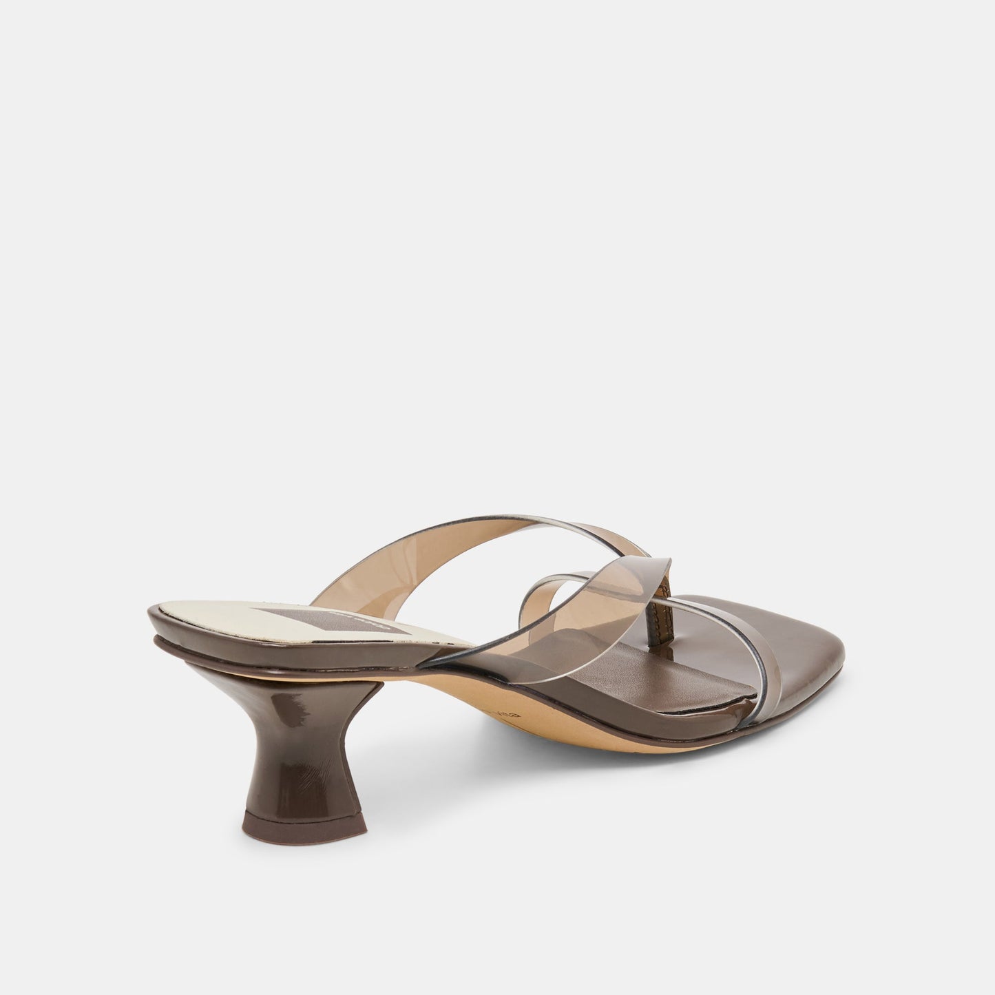 Brevel Vinyl Wide Dk Brown Jelly Heels Dolce Vita Sale