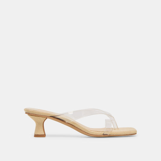 Brevel Vinyl Wide Crystal Jelly Heels Dolce Vita On sale