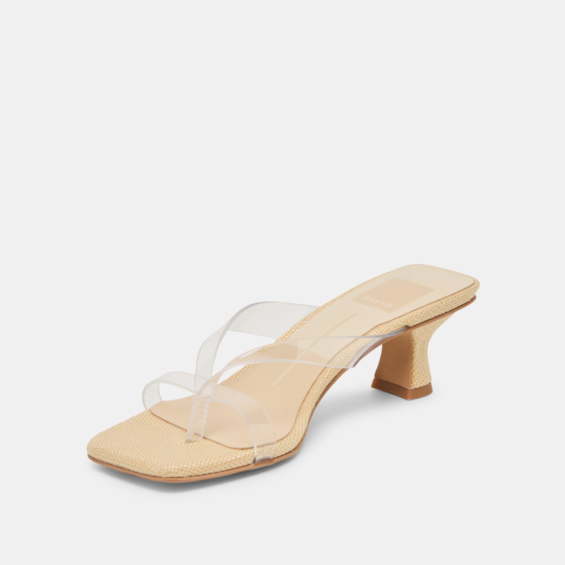 Brevel Vinyl Wide Crystal Jelly Heels Dolce Vita On sale