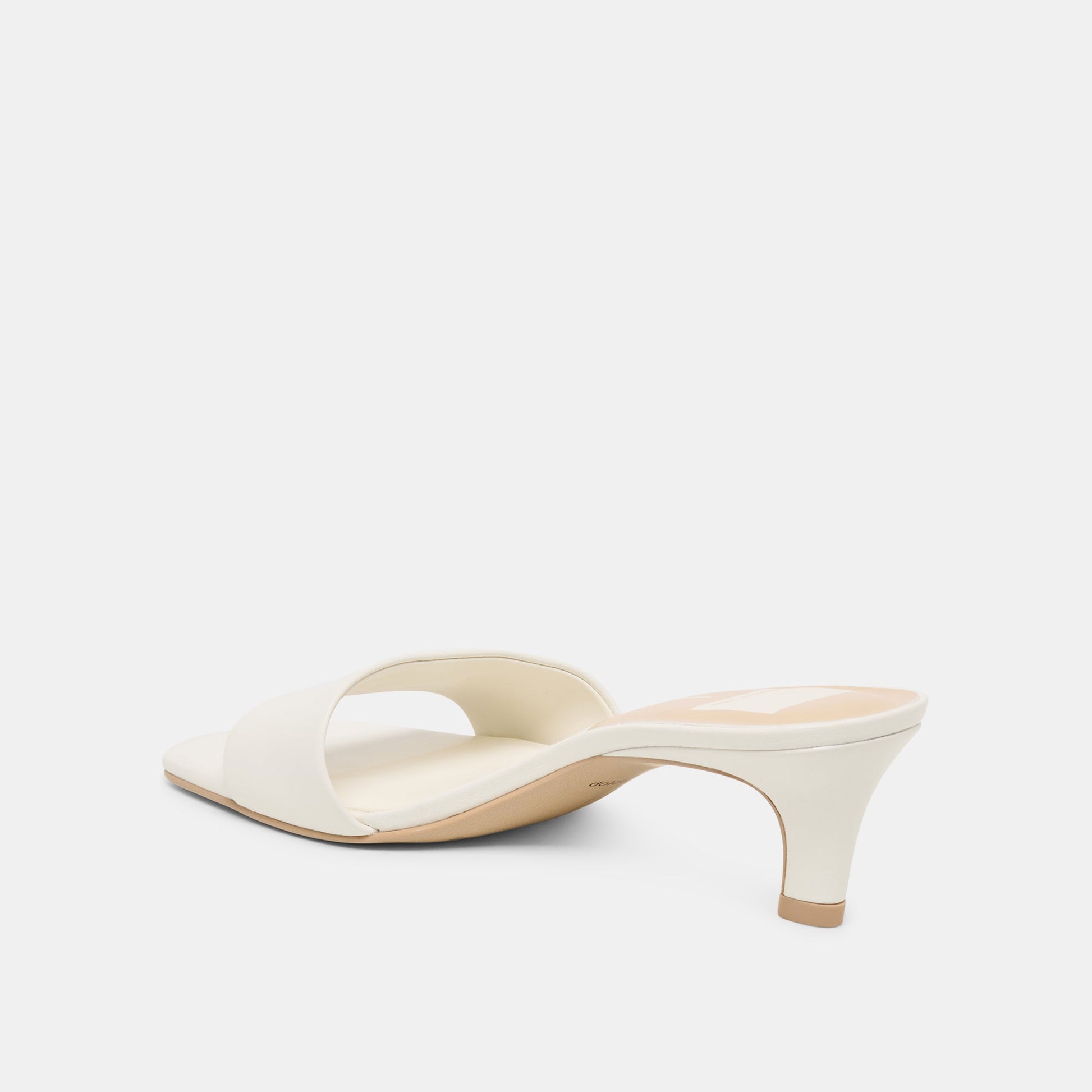 Rexa Wide True White Leather Heels Dolce Vita For sale