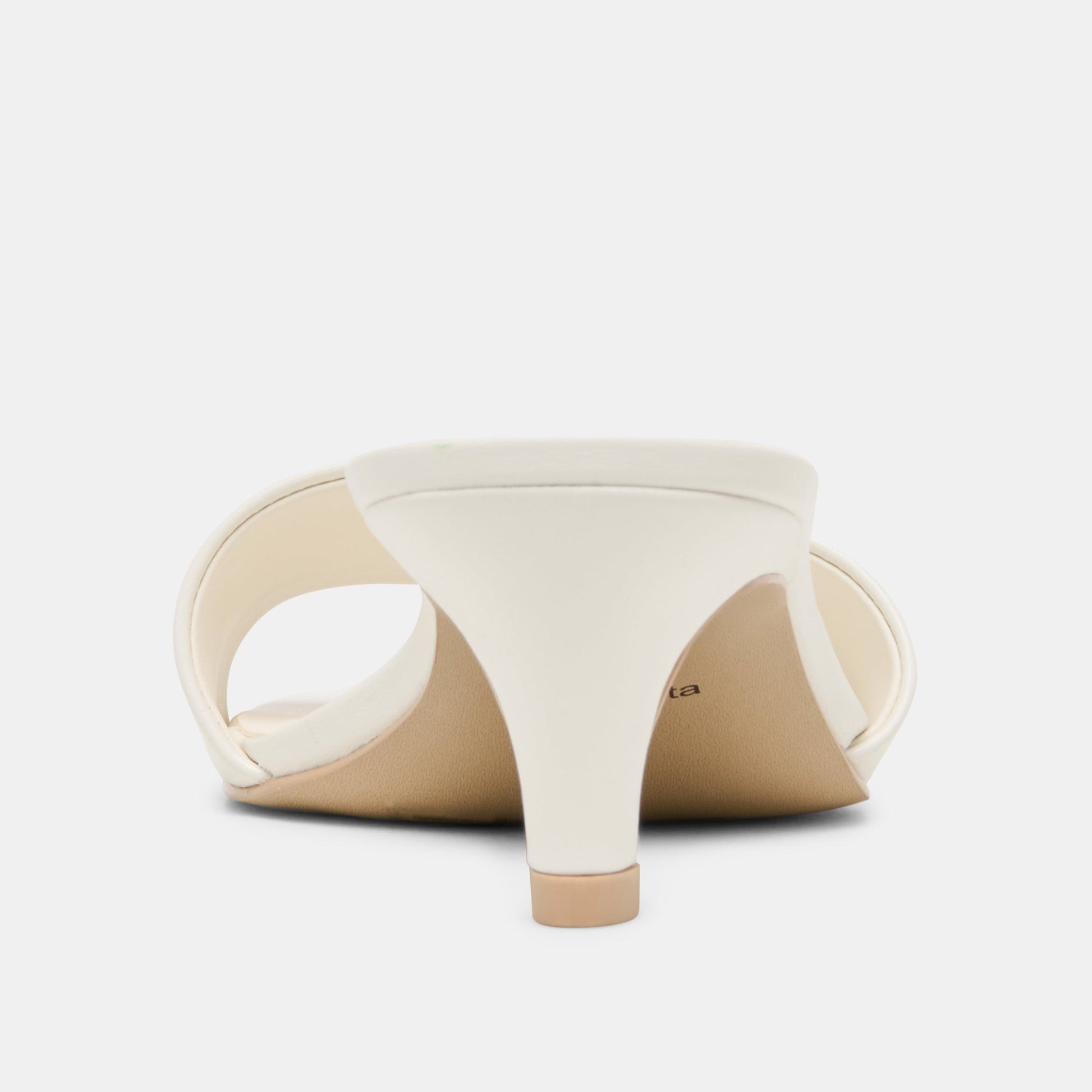Rexa Wide True White Leather Heels Dolce Vita For sale