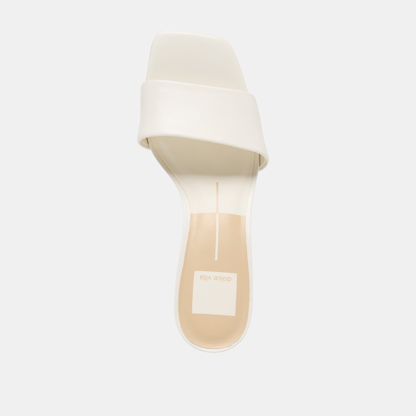 Rexa Wide True White Leather Heels Dolce Vita For sale