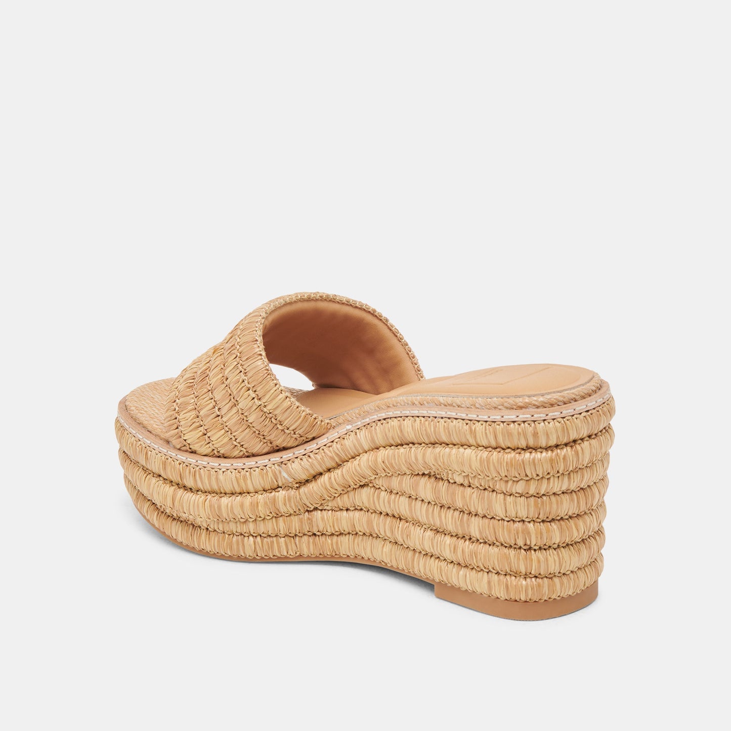Throne Wide Lt Natural Raffia Wedges Dolce Vita us
