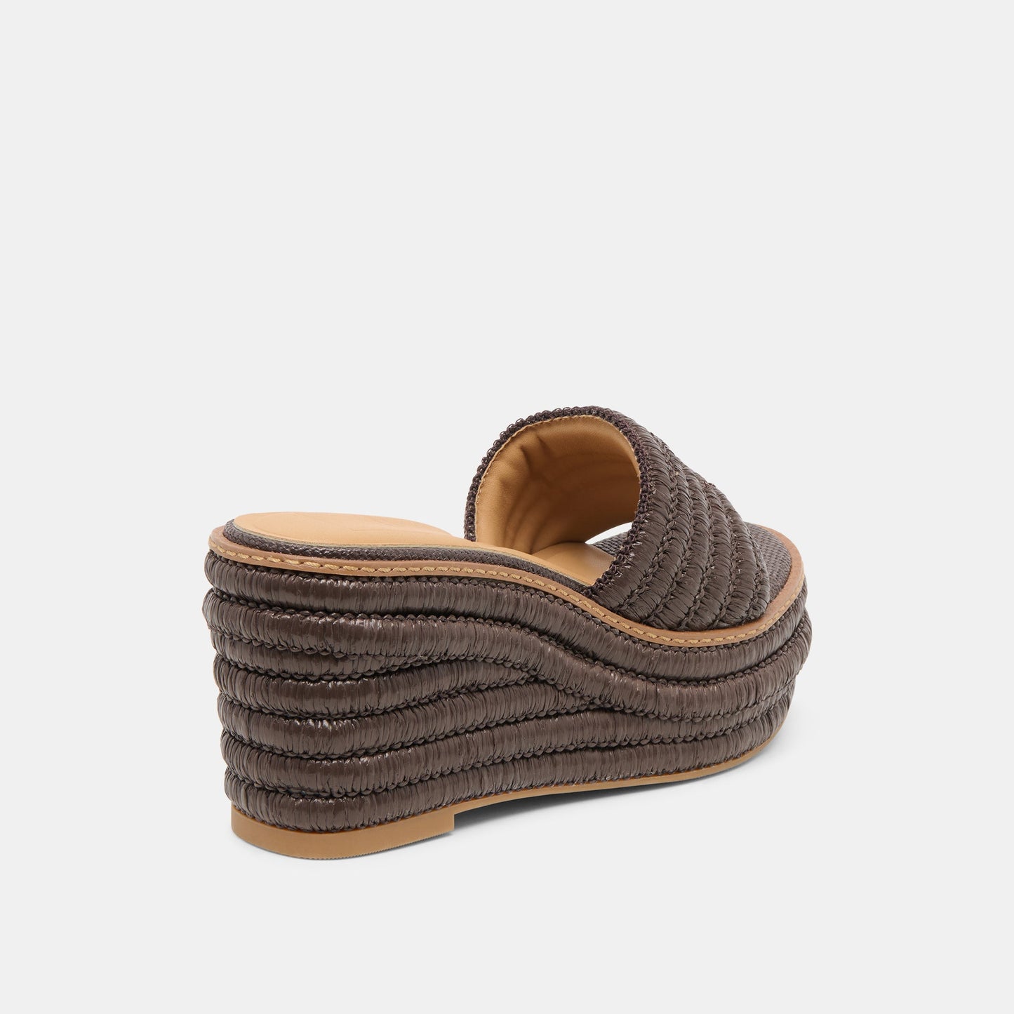 Throne Wide Chocolate Raffia Wedges Dolce Vita New