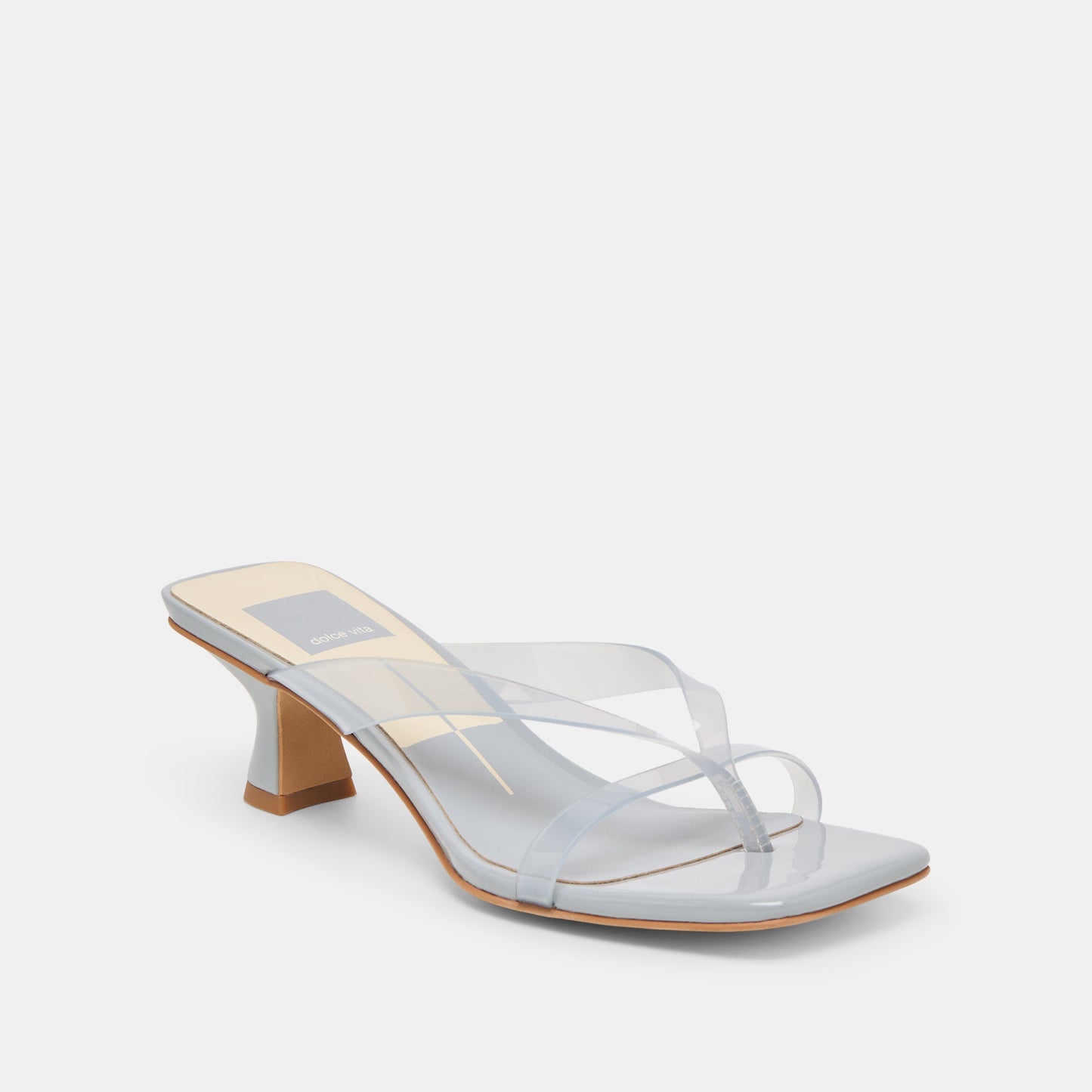 Brevel Vinyl Wide Dusty Blue Jelly Heels Dolce Vita Online