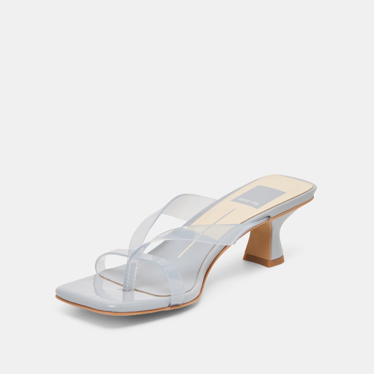 Brevel Vinyl Wide Dusty Blue Jelly Heels Dolce Vita Online