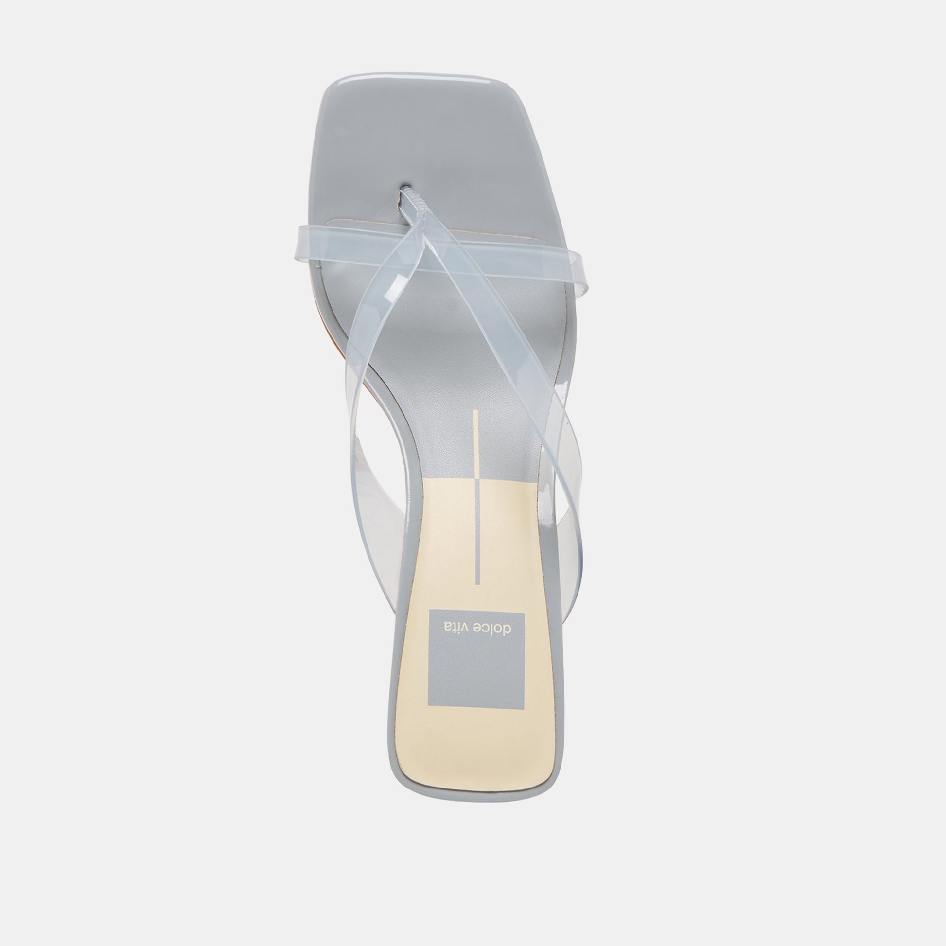 Brevel Vinyl Wide Dusty Blue Jelly Heels Dolce Vita Online