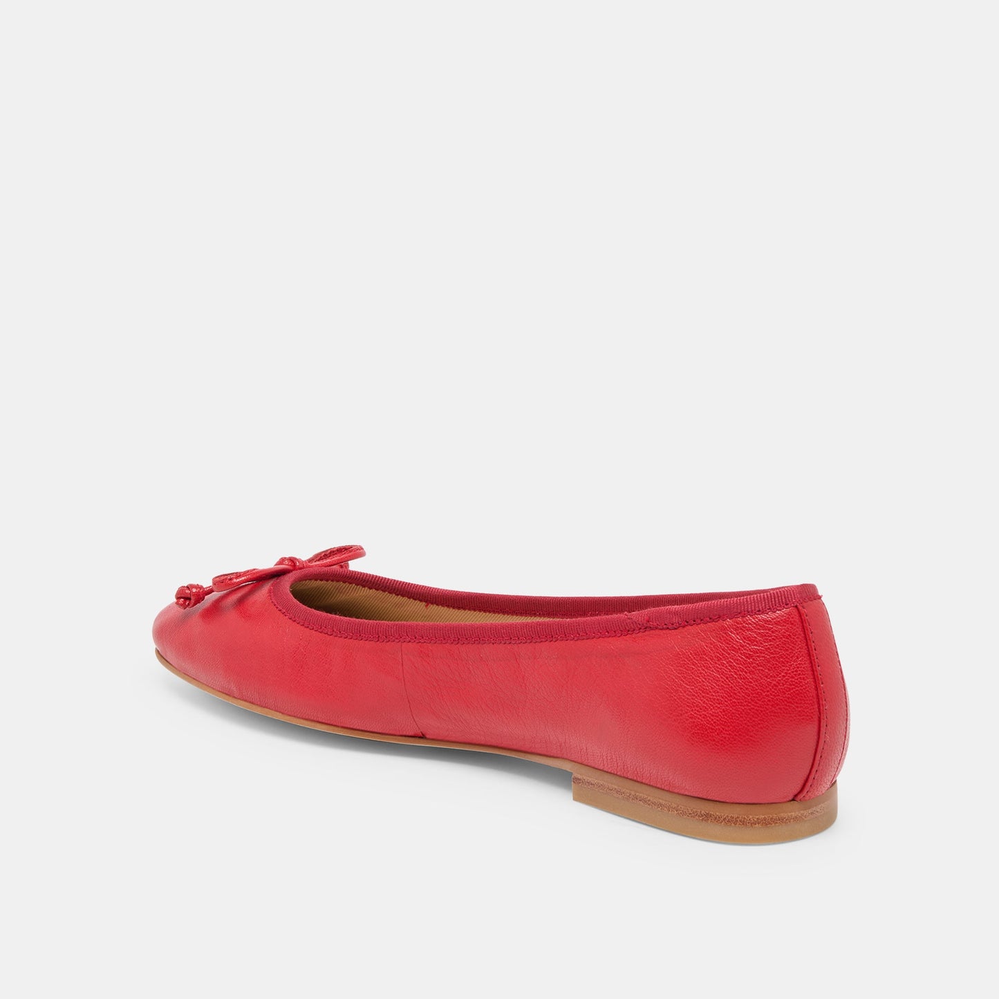 Ritla Wide Cherry Leather Ballet Flats Dolce Vita Sale