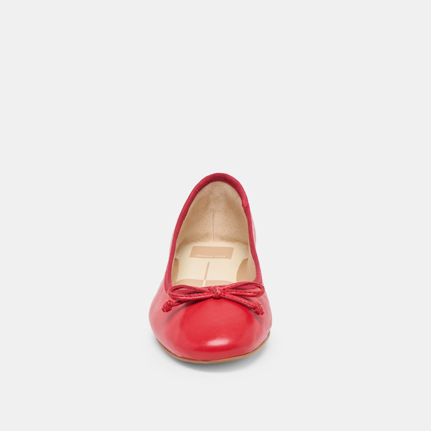 Ritla Wide Cherry Leather Ballet Flats Dolce Vita Sale
