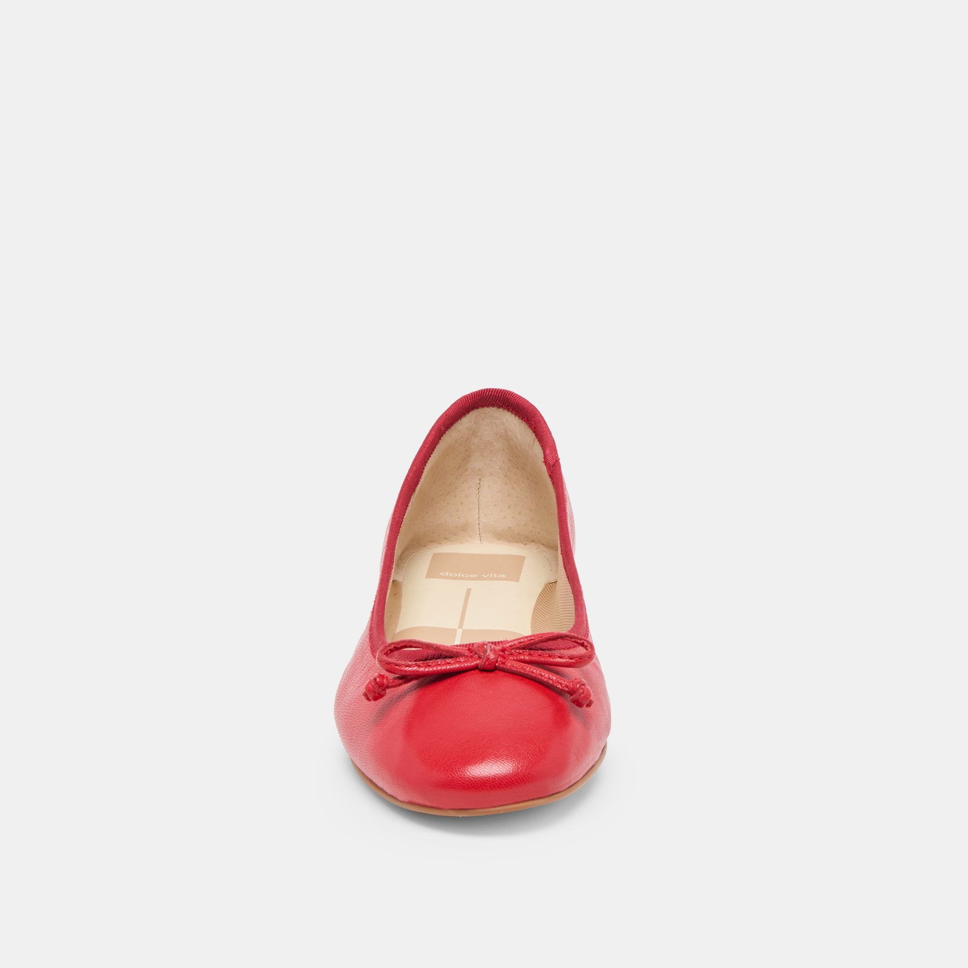 Ritla Wide Cherry Leather Ballet Flats Dolce Vita Sale