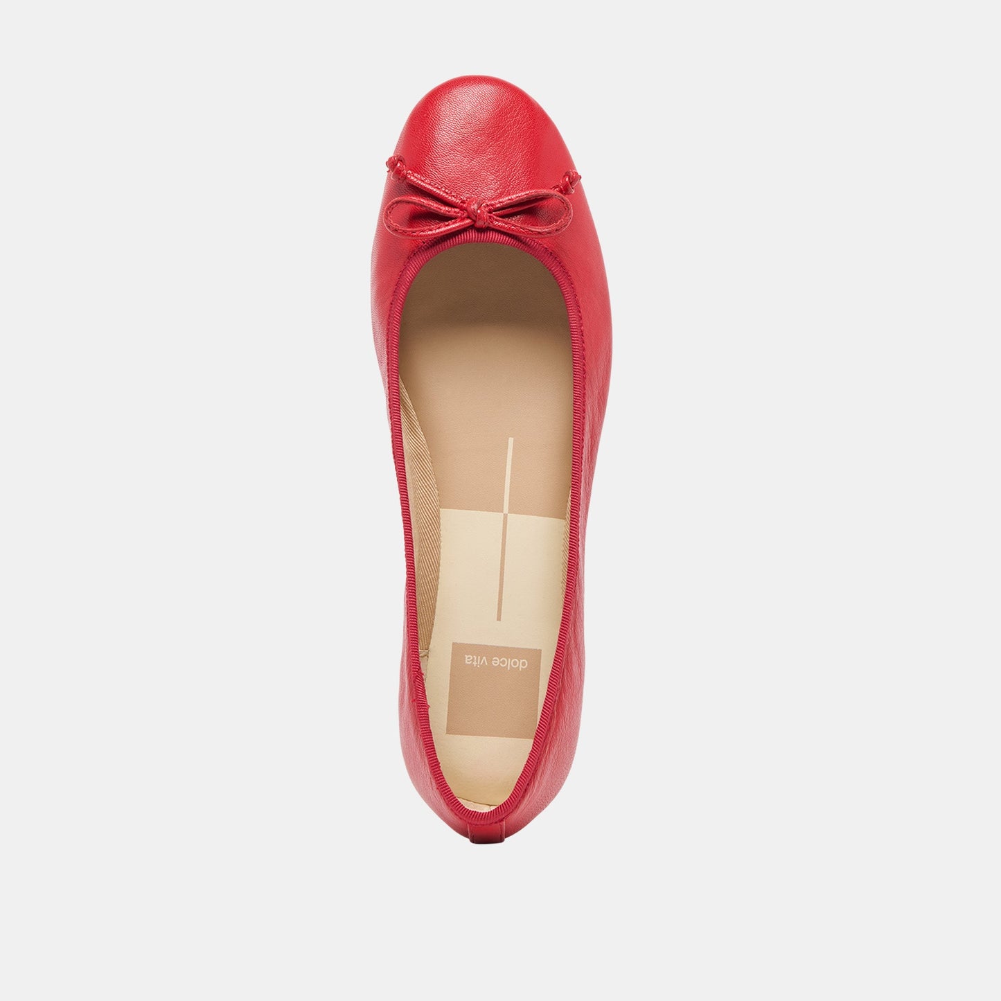 Ritla Wide Cherry Leather Ballet Flats Dolce Vita Sale