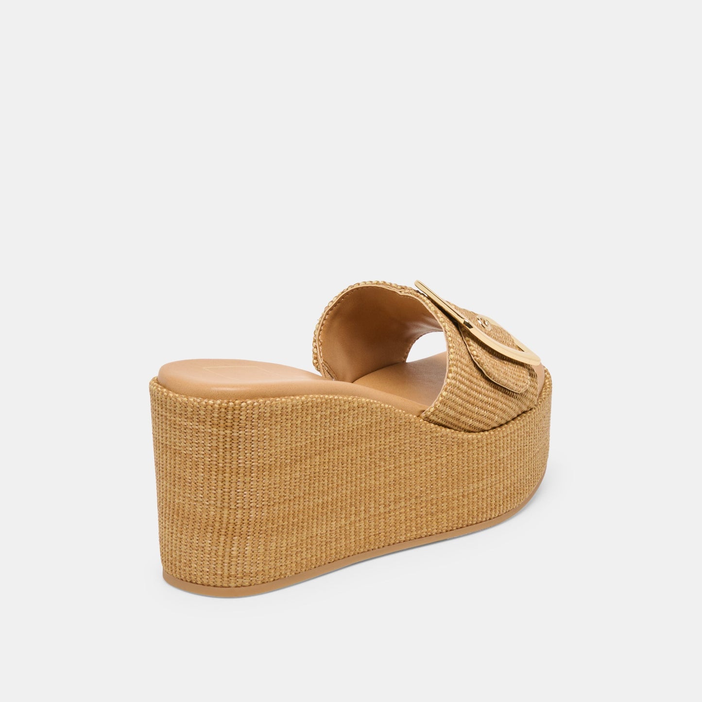 Jilian Wide Mocha Raffia Wedges Dolce Vita Outlet