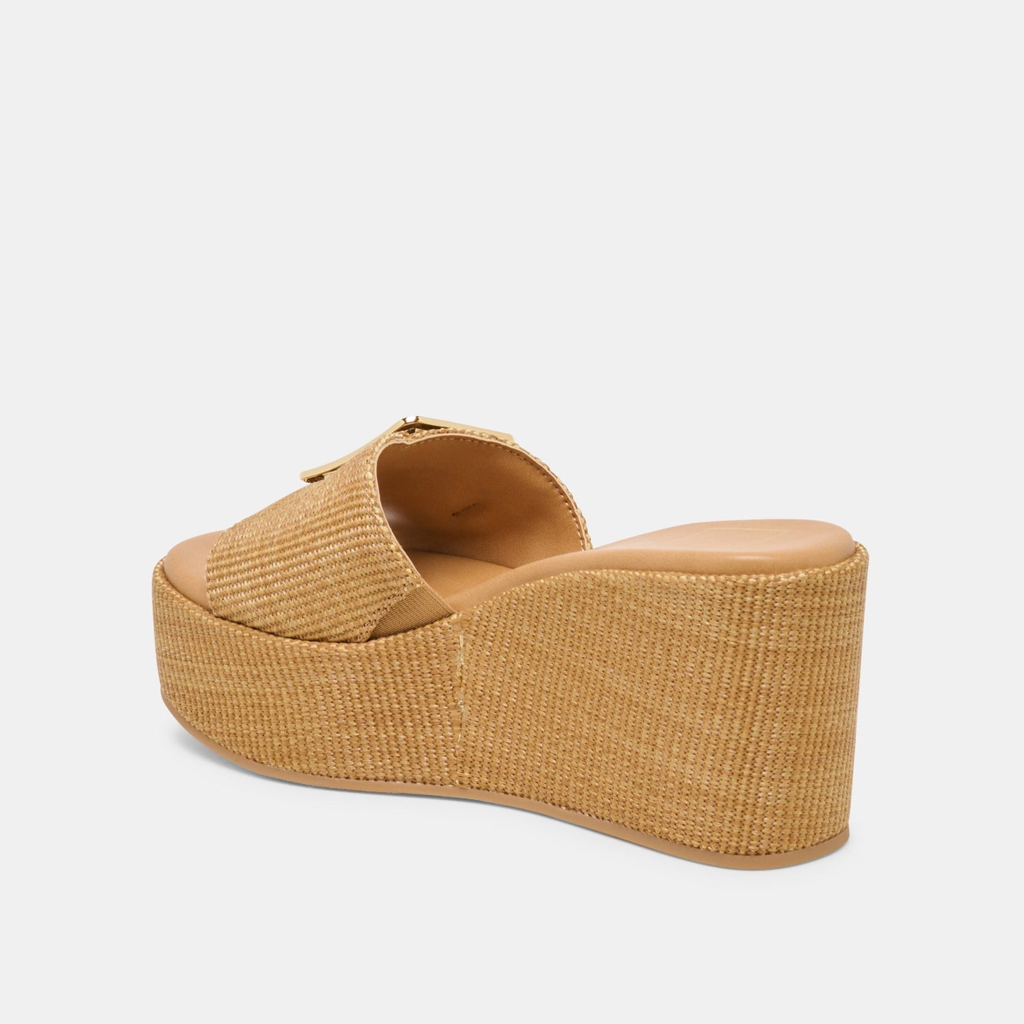 Jilian Wide Mocha Raffia Wedges Dolce Vita Outlet