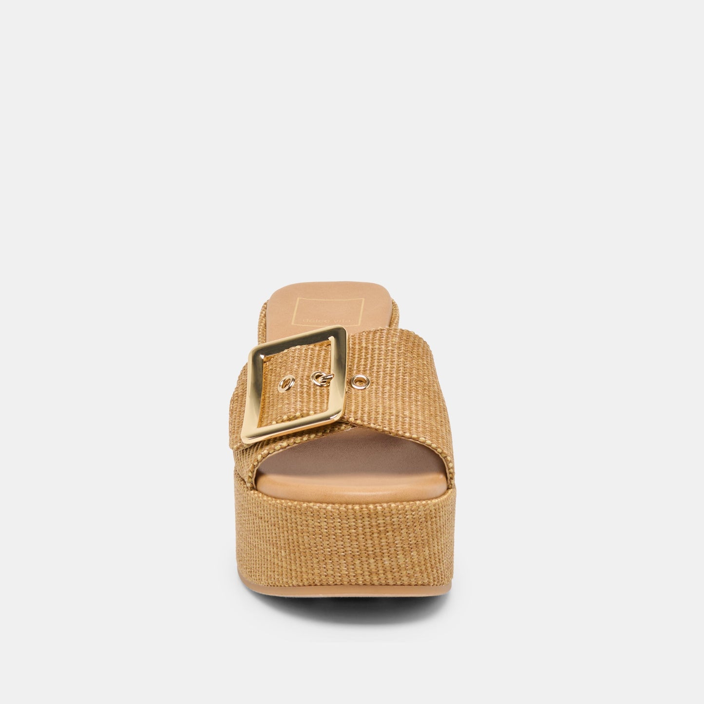 Jilian Wide Mocha Raffia Wedges Dolce Vita Outlet