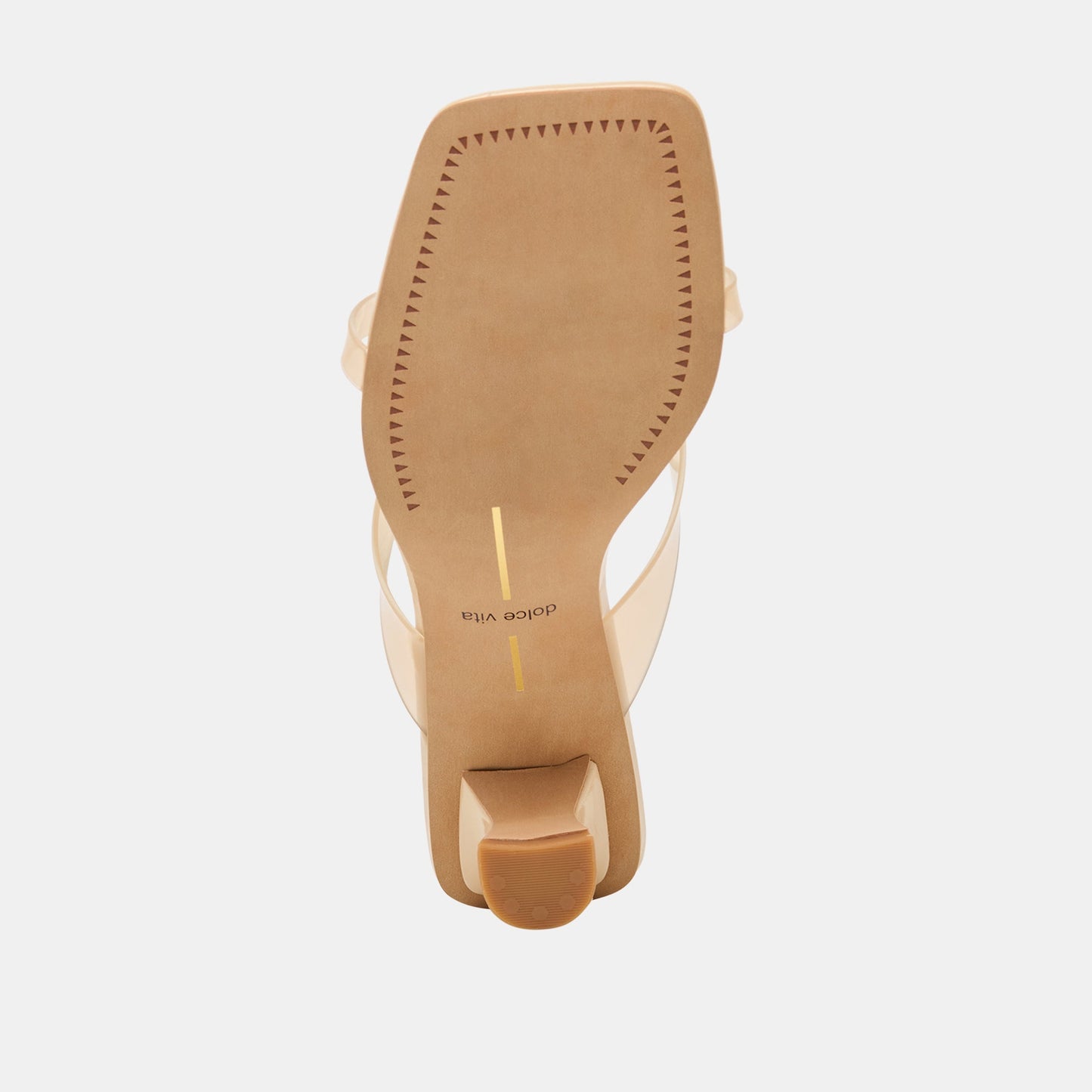 Brevel Vinyl Wide Praline Jelly Heels Dolce Vita For sale