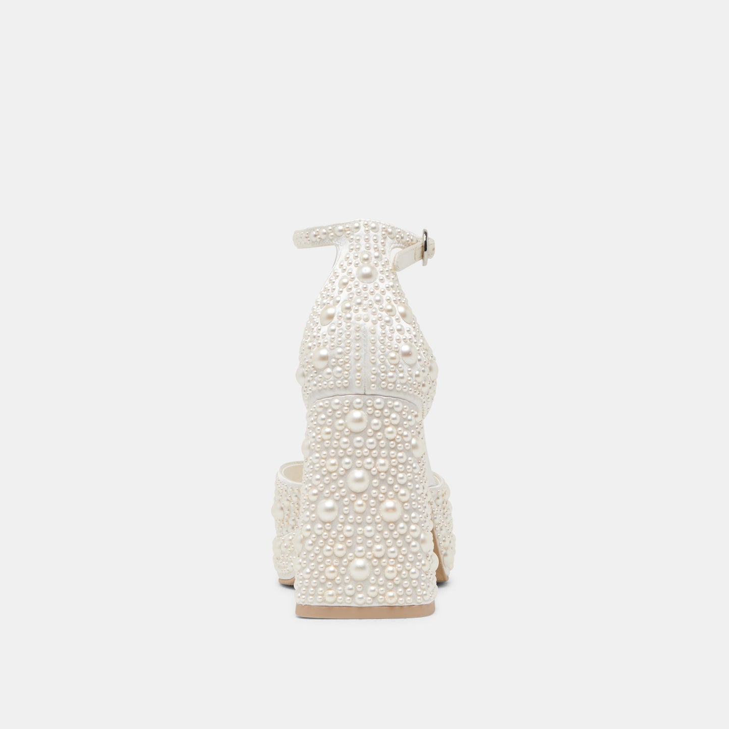 PANDRO PEARL WIDE HEELS TRUE WHITE SATIN
 – Dolce Vita Dolce Vita Online