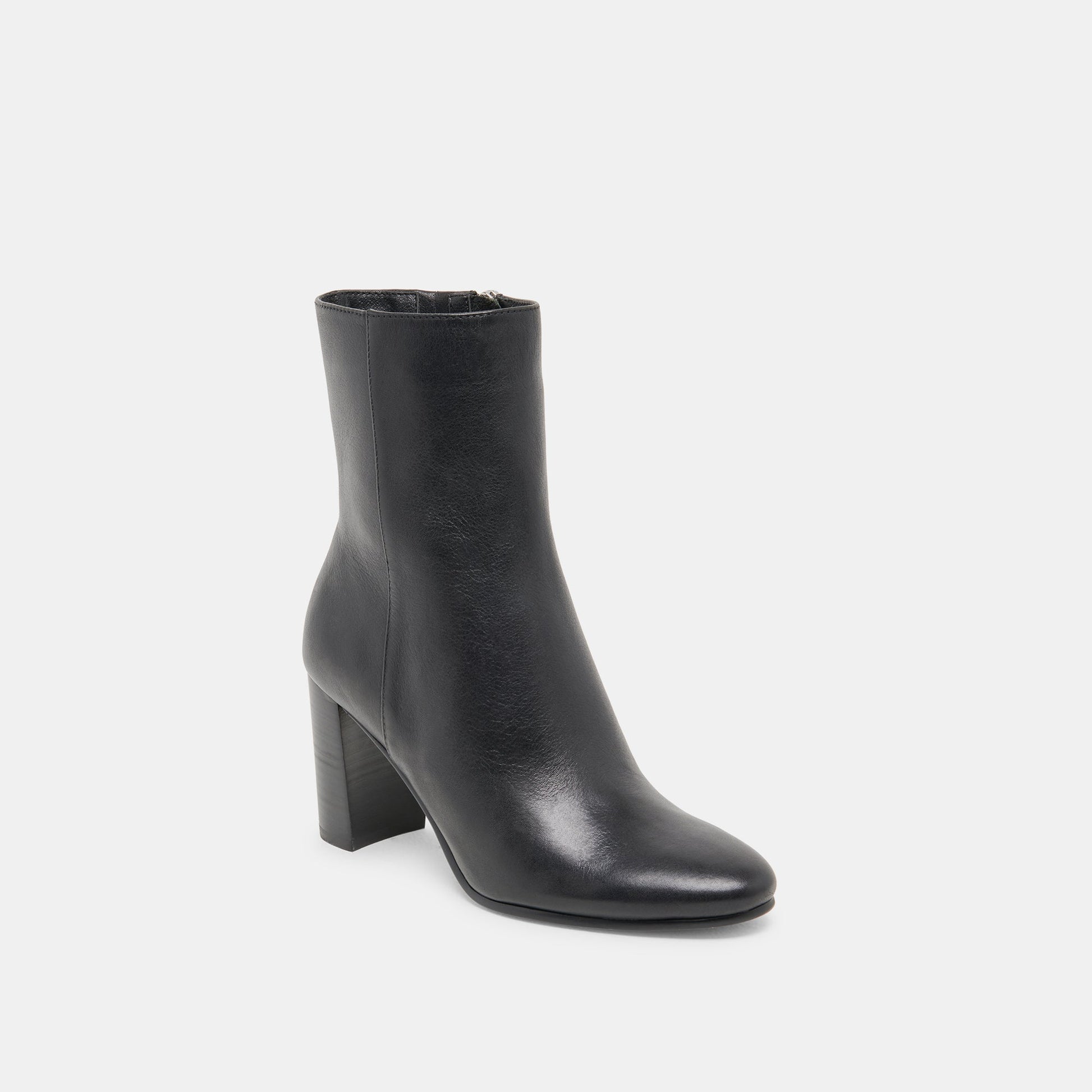 Suzy Wide Black Leather Booties Dolce Vita On sale