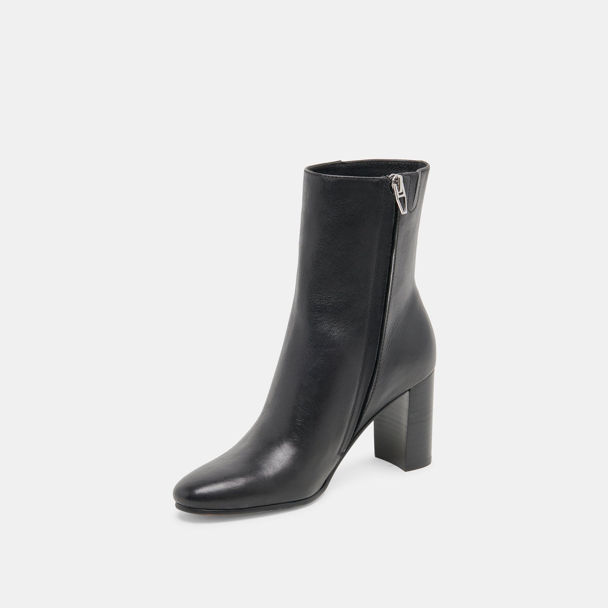 Suzy Wide Black Leather Booties Dolce Vita On sale