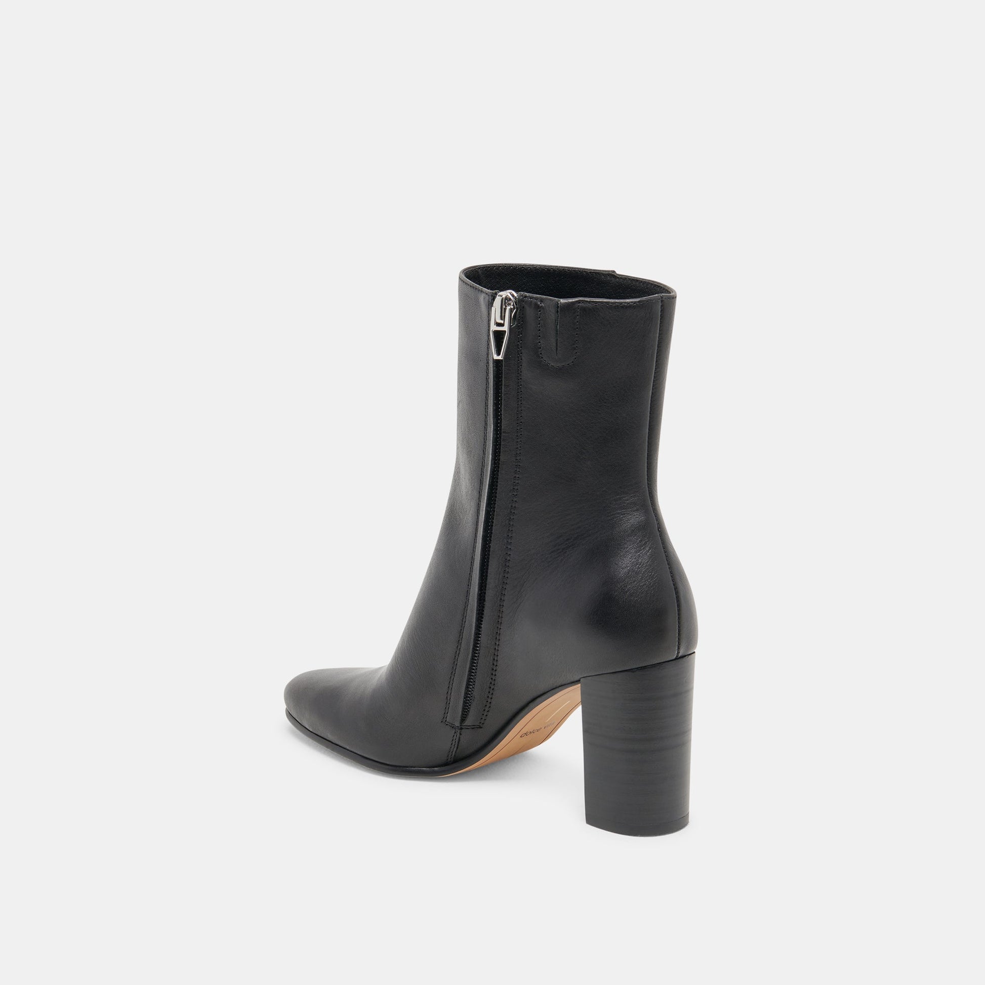 Suzy Wide Black Leather Booties Dolce Vita On sale